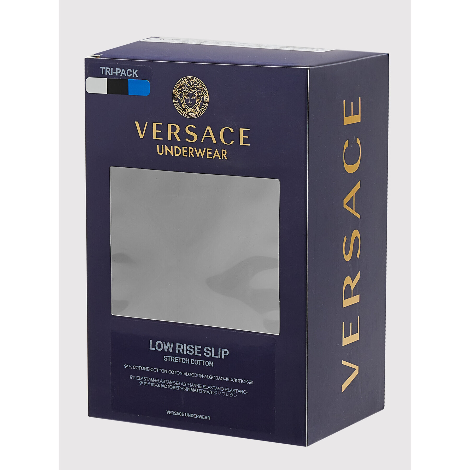 Versace Set 3 perechi de slipuri Greca AU10327 Colorat - Pled.ro