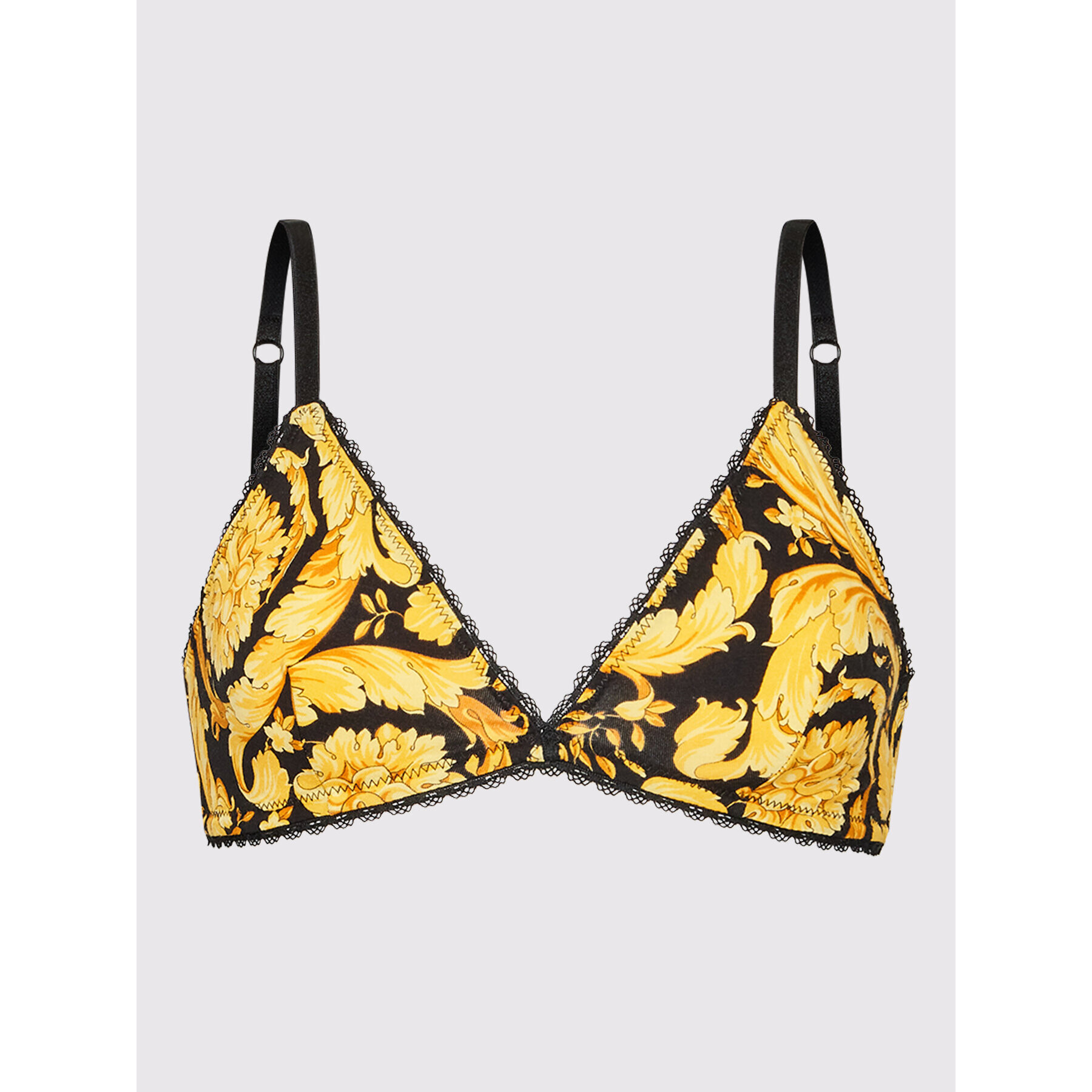 Versace Sutien Bralette Barocco Print 1000598 Galben - Pled.ro