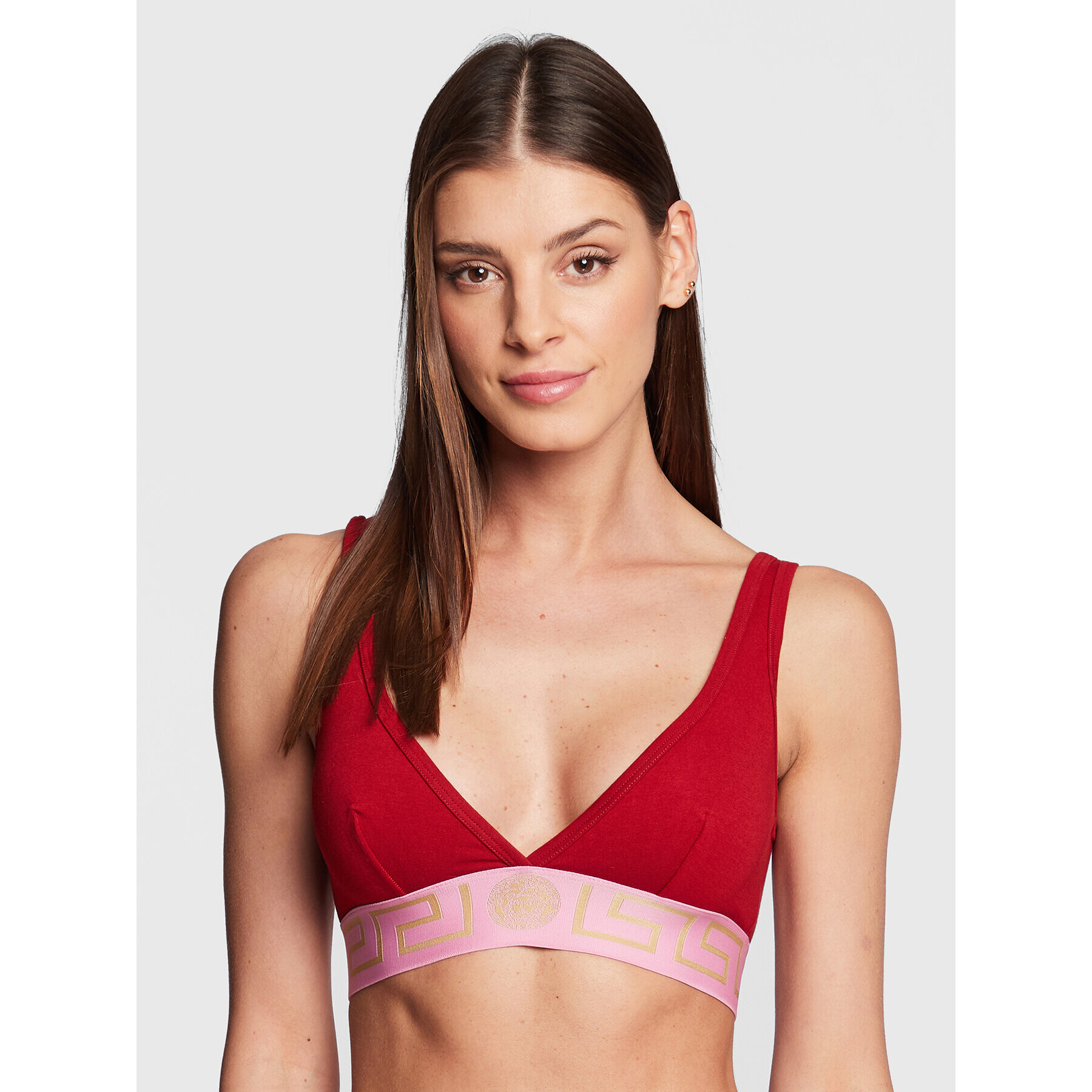 Versace Sutien Bralette Donna AUD01047 Roșu - Pled.ro