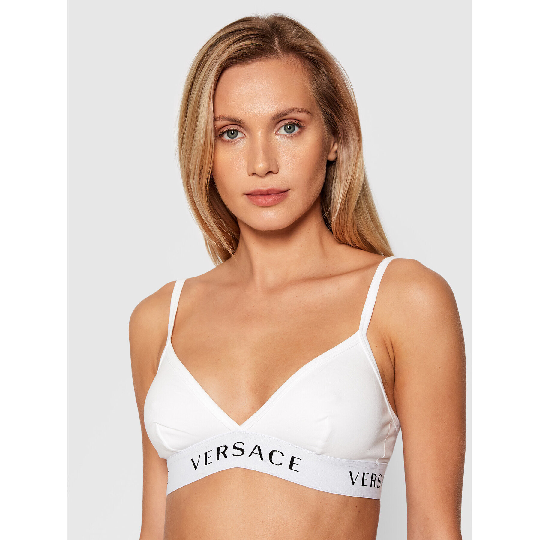 Versace Sutien Bralette Donna AUD04067 Alb - Pled.ro