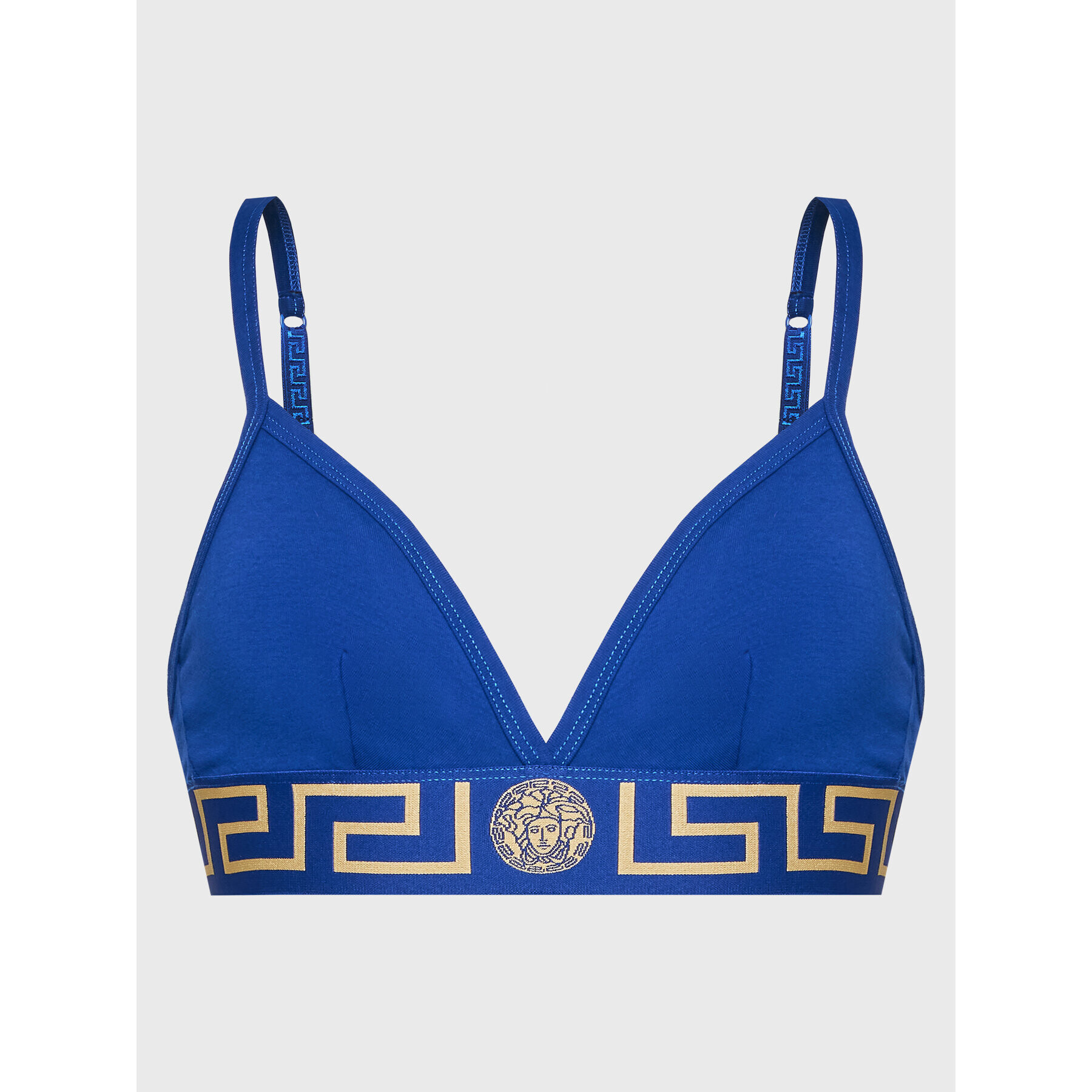 Versace Sutien Bralette Greca 1000656 Albastru - Pled.ro