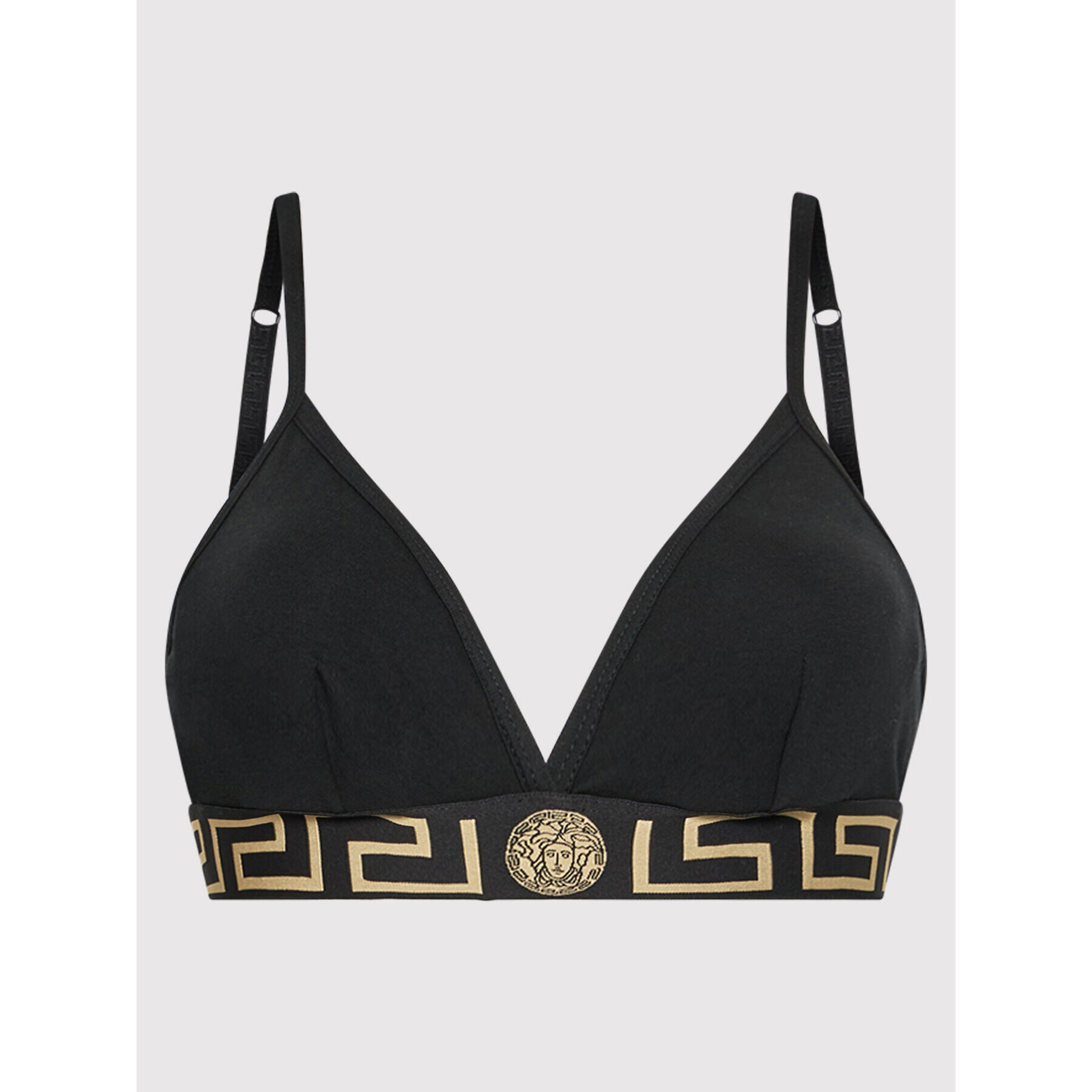 Versace Sutien Bralette Greca 1000656 Negru - Pled.ro