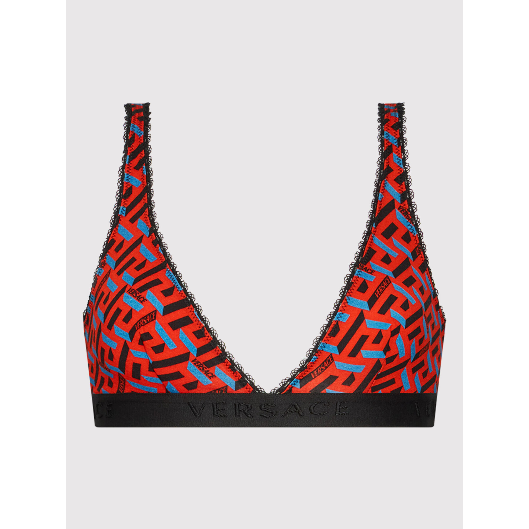 Versace Sutien Bralette Greca Signature 1002594 Roșu - Pled.ro