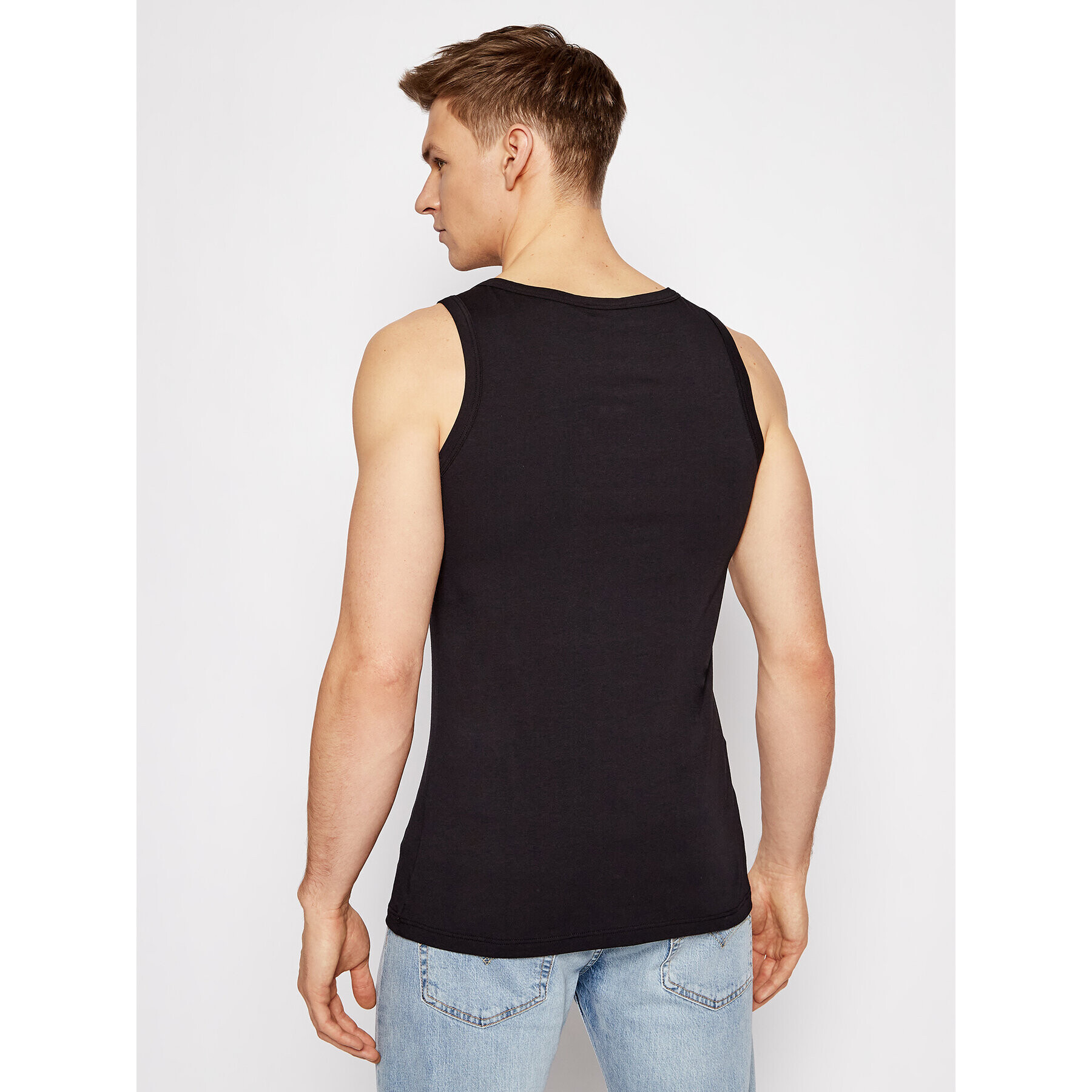 Versace Tank top Canotta AUU04022 Negru Slim Fit - Pled.ro