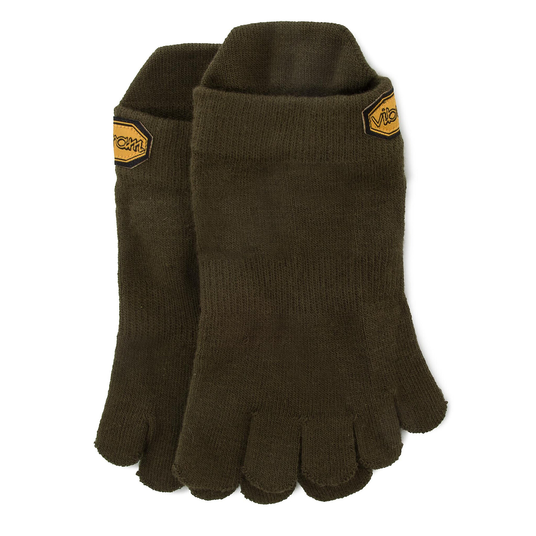 Vibram Fivefingers Șosete Medii Unisex Athletic No Show S18N01 Verde - Pled.ro