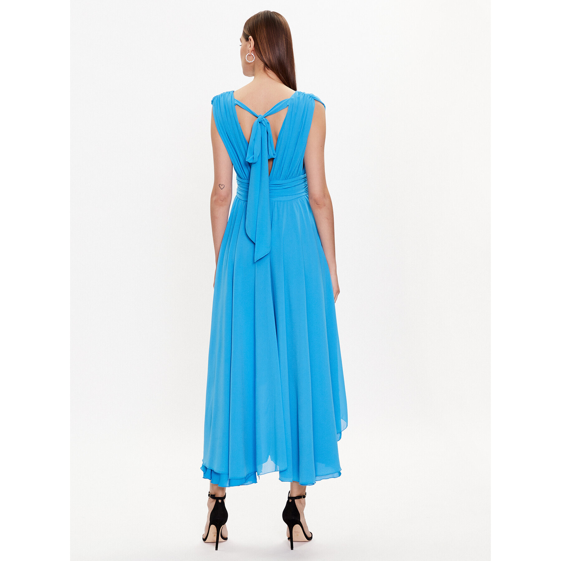 ViCOLO Rochie cocktail TE0064 Albastru Regular Fit - Pled.ro