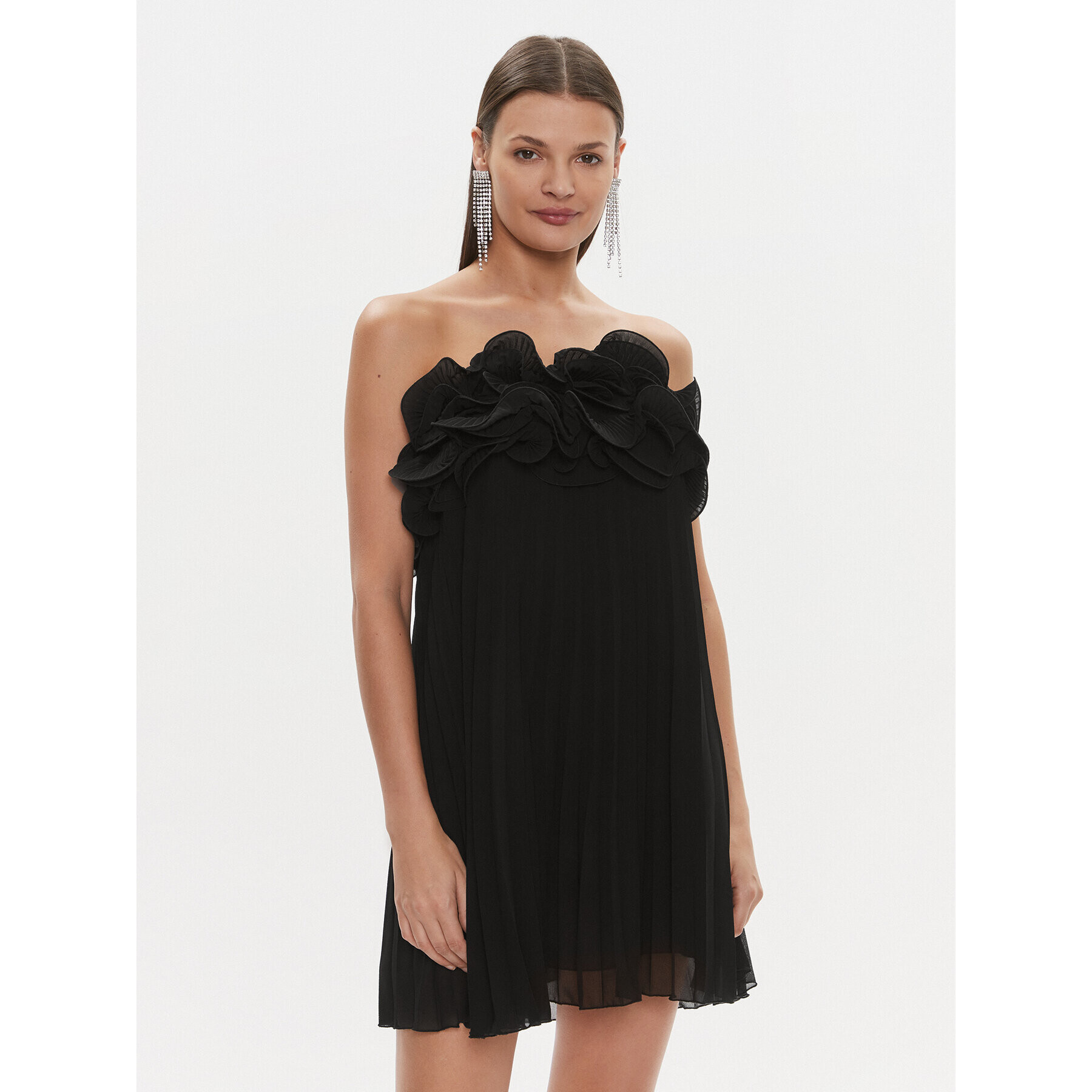 ViCOLO Rochie cocktail TR1116 Negru Regular Fit - Pled.ro