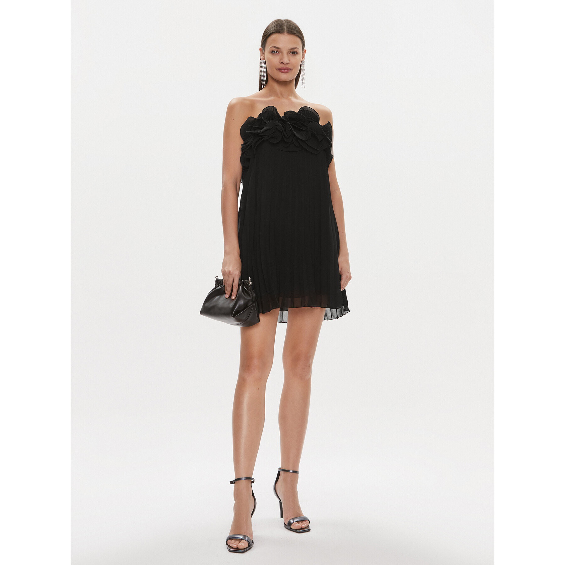 ViCOLO Rochie cocktail TR1116 Negru Regular Fit - Pled.ro