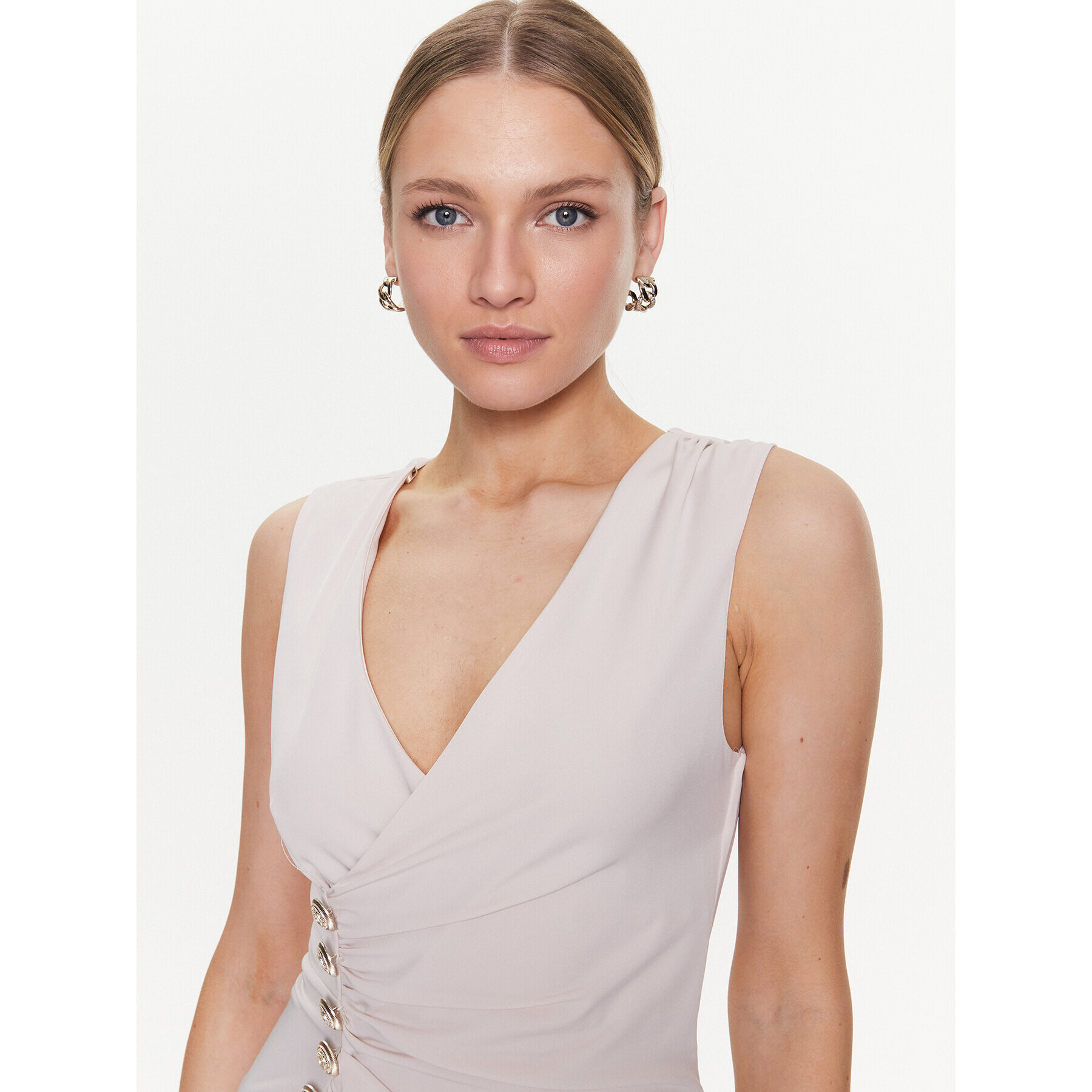 ViCOLO Rochie de seară TE0027 Bej Regular Fit - Pled.ro