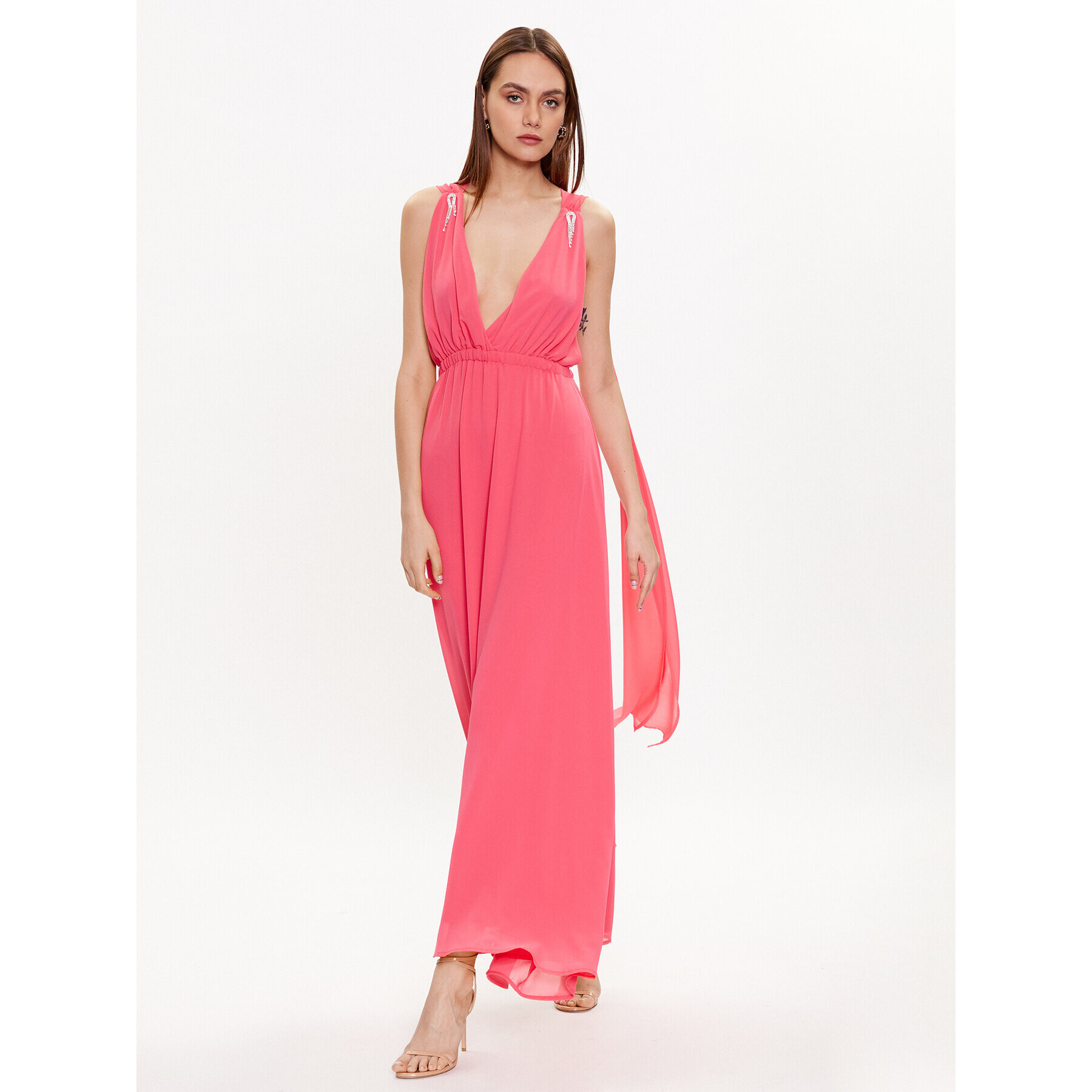 ViCOLO Rochie de seară TE0028 Roz Regular Fit - Pled.ro