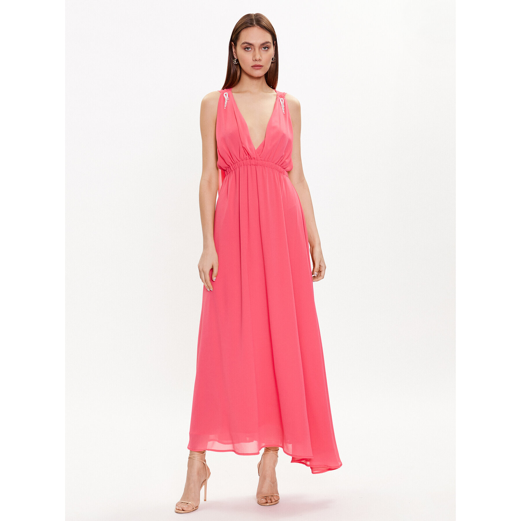 ViCOLO Rochie de seară TE0028 Roz Regular Fit - Pled.ro