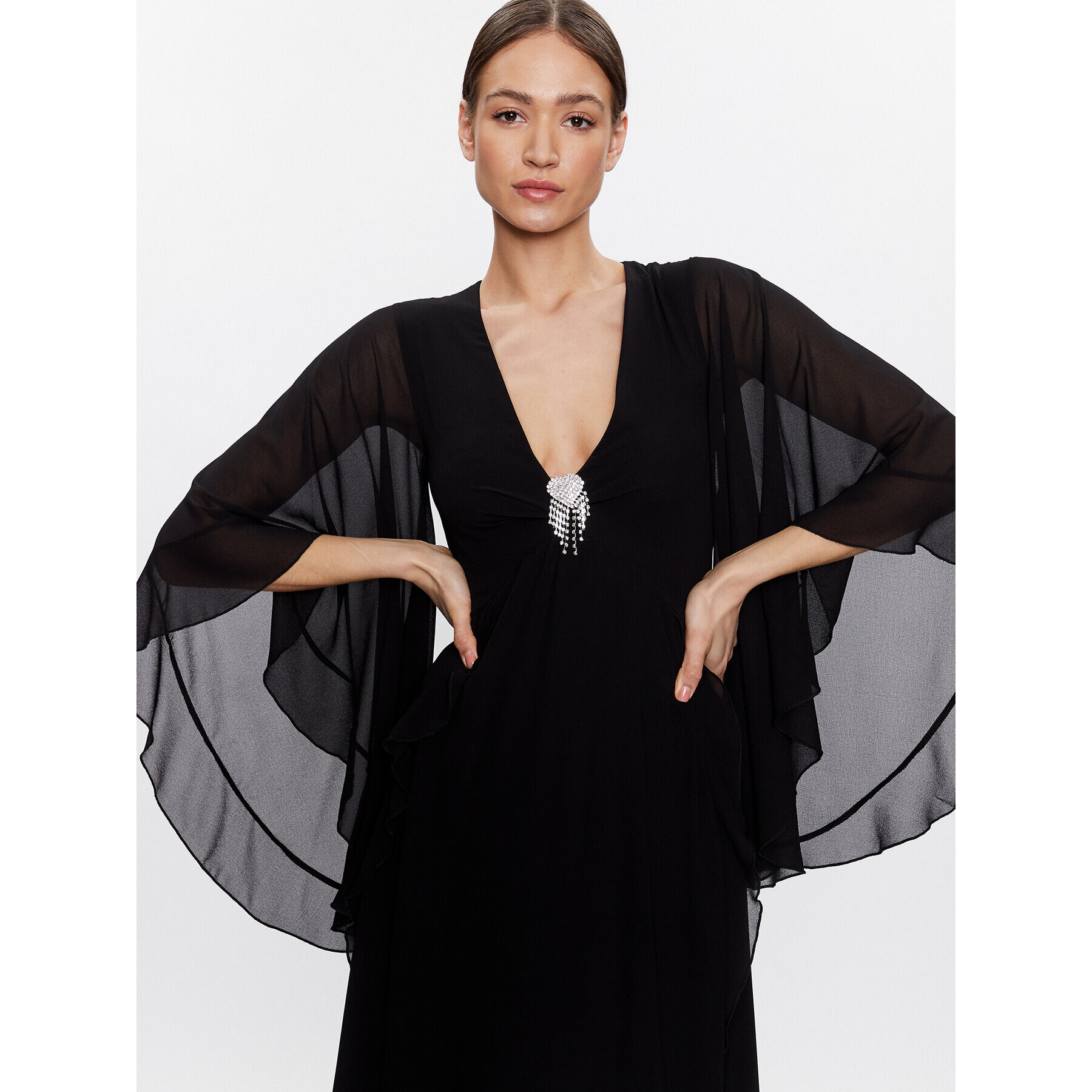 ViCOLO Rochie de seară TE0030 Negru Regular Fit - Pled.ro