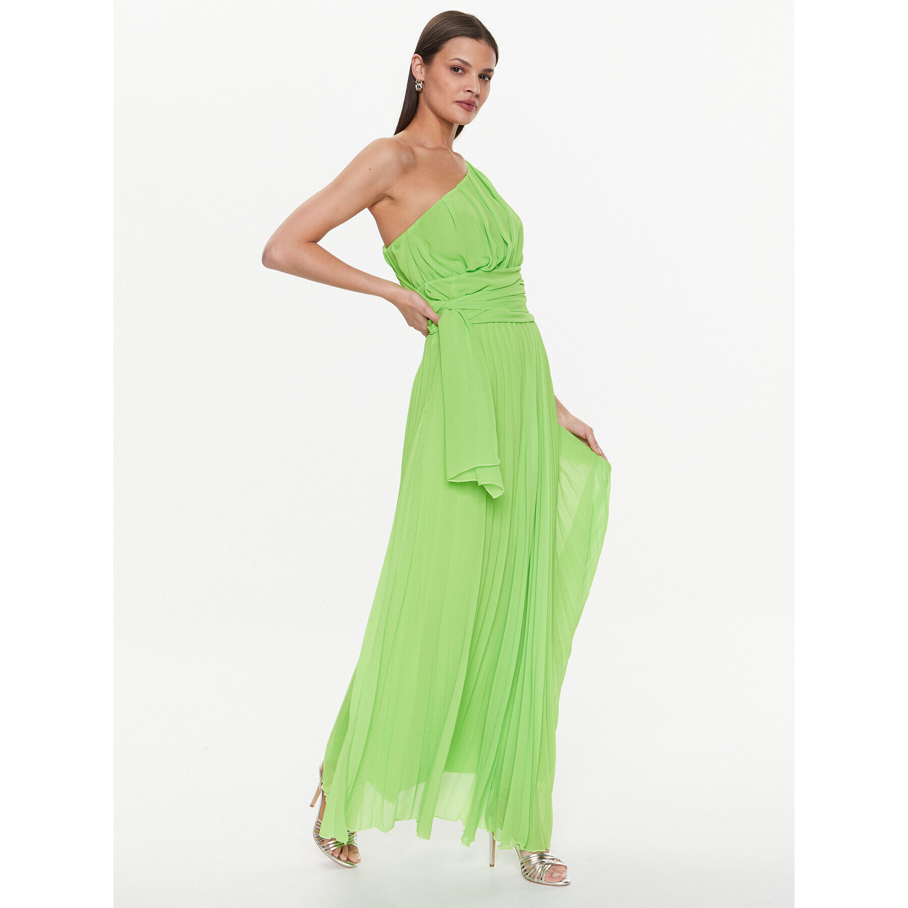 ViCOLO Rochie de seară TE0032 Verde Regular Fit - Pled.ro