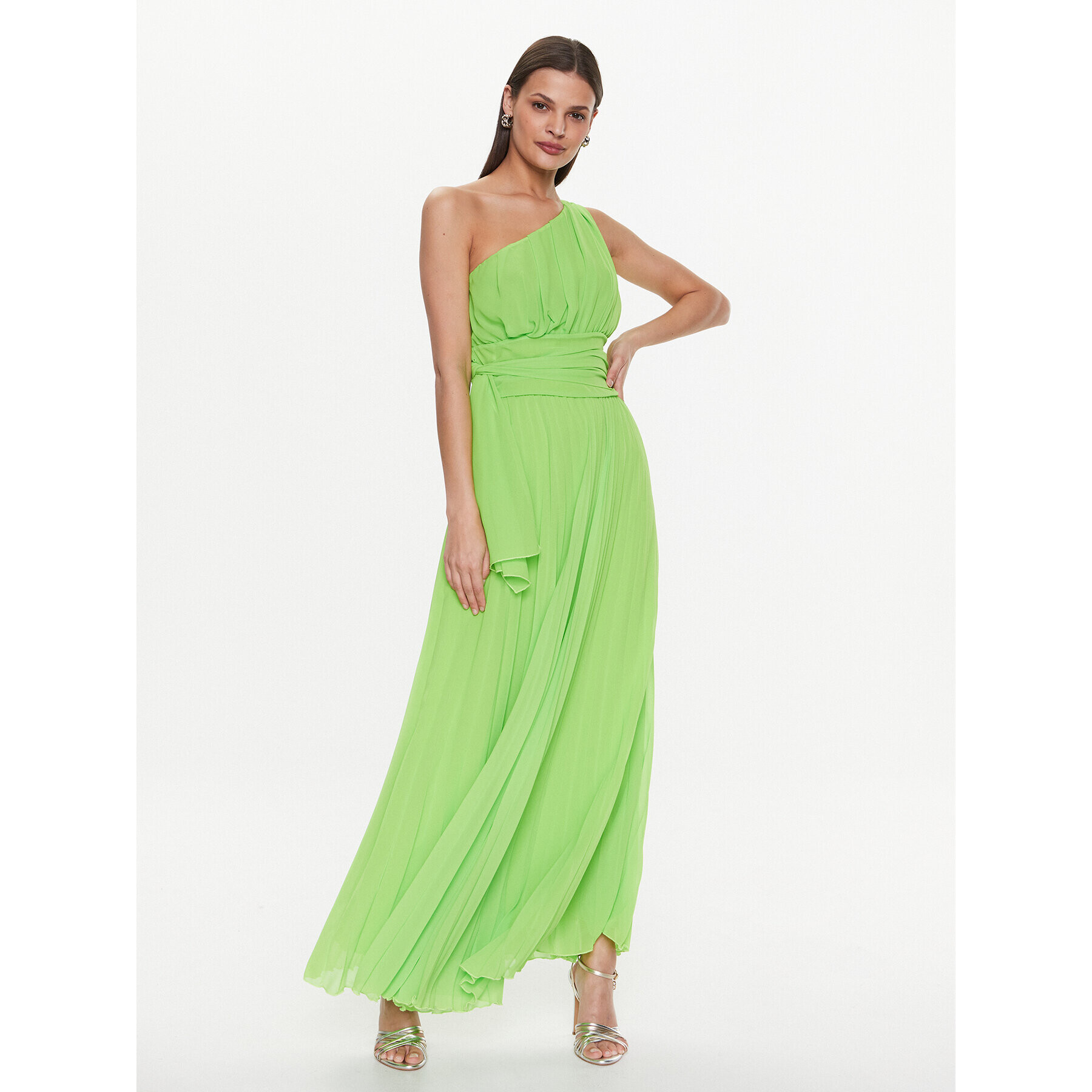 ViCOLO Rochie de seară TE0032 Verde Regular Fit - Pled.ro