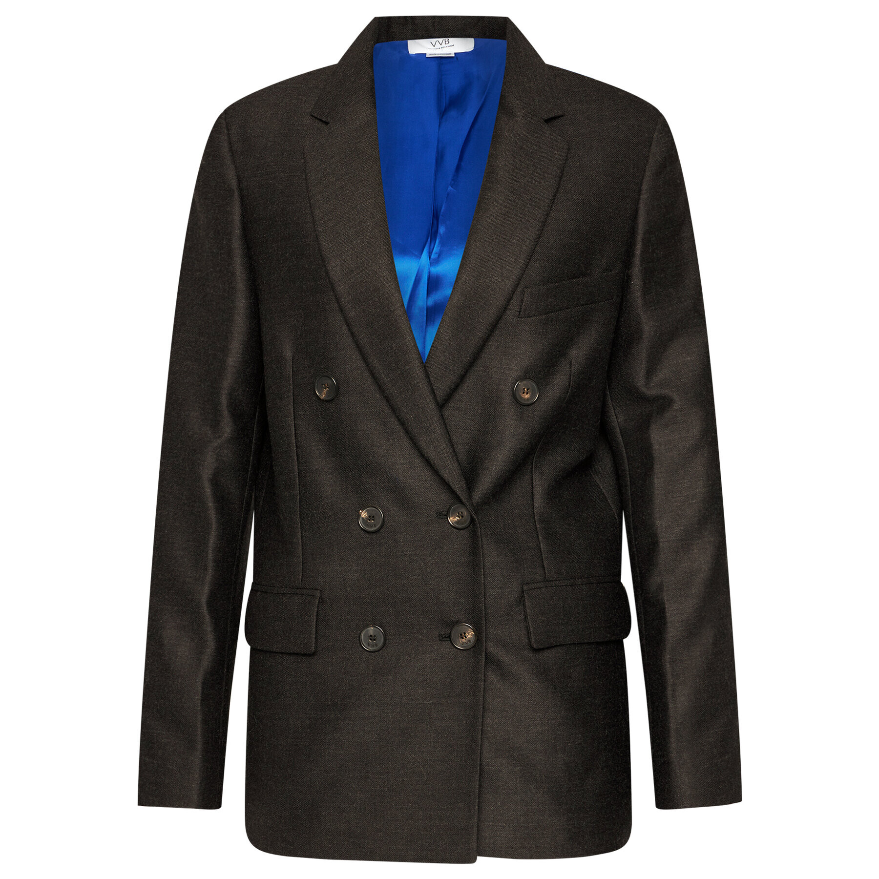 Victoria Victoria Beckham Blazer Button 2420WJK002009A Gri Regular Fit - Pled.ro