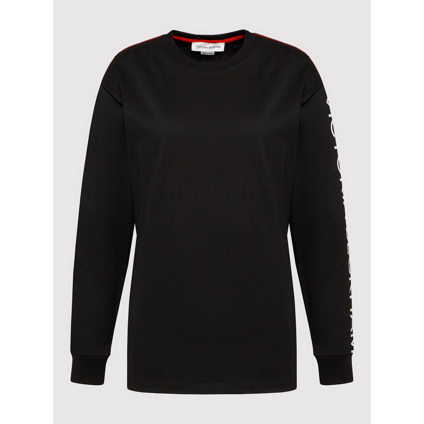 Victoria Victoria Beckham Bluză 1122JTS003251A Negru Relaxed Fit - Pled.ro