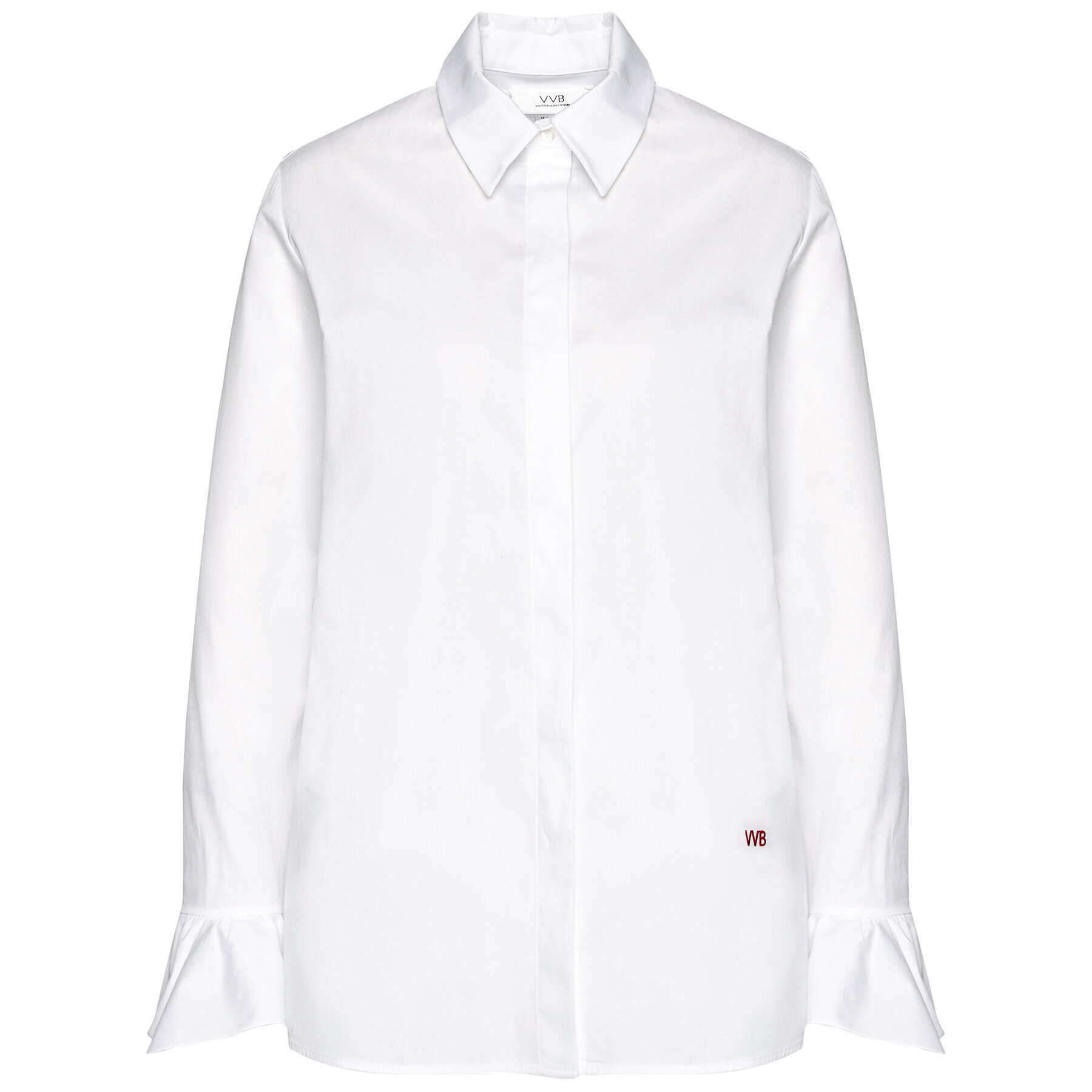 Victoria Victoria Beckham Cămașă Stardust Poplin 2121WSH002279A Alb Regular Fit - Pled.ro