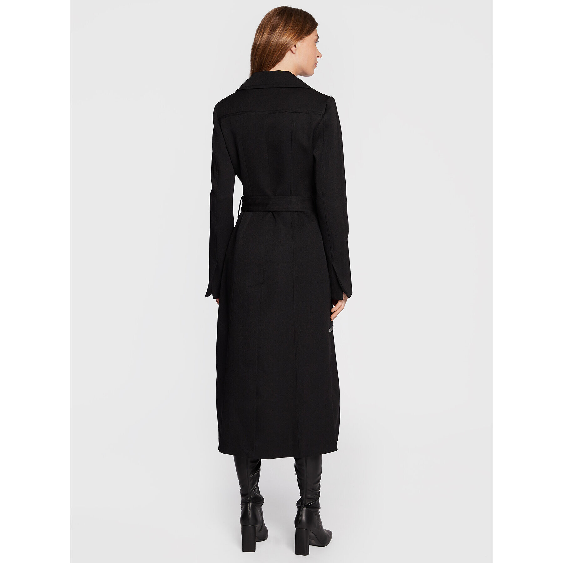 Victoria Victoria Beckham Palton de lână 1322WCT003765A Negru Regular Fit - Pled.ro