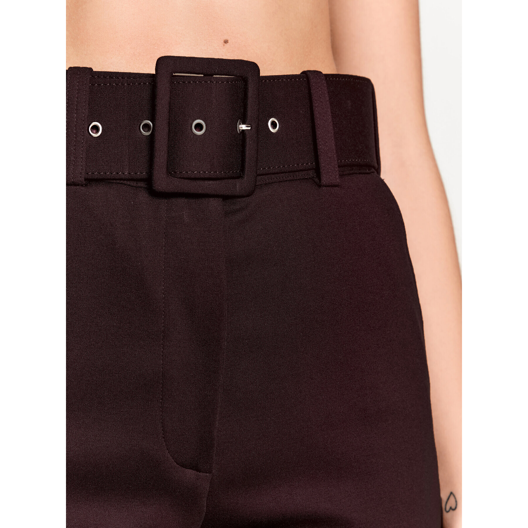 Victoria Victoria Beckham Pantaloni din material 1122JTR003286A Vișiniu Regular Fit - Pled.ro