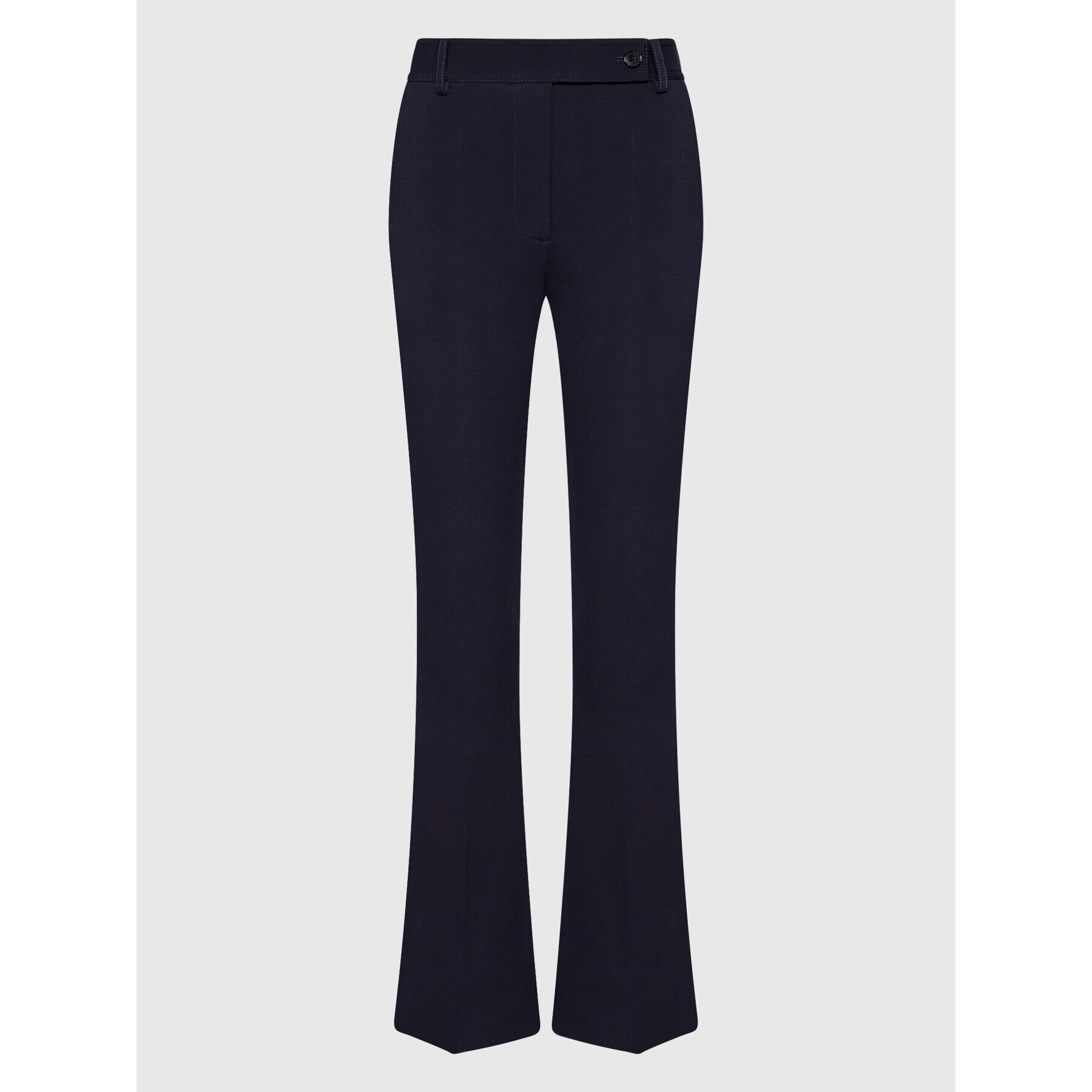 Victoria Victoria Beckham Pantaloni din material 1322WTR003869A Bleumarin Regular Fit - Pled.ro