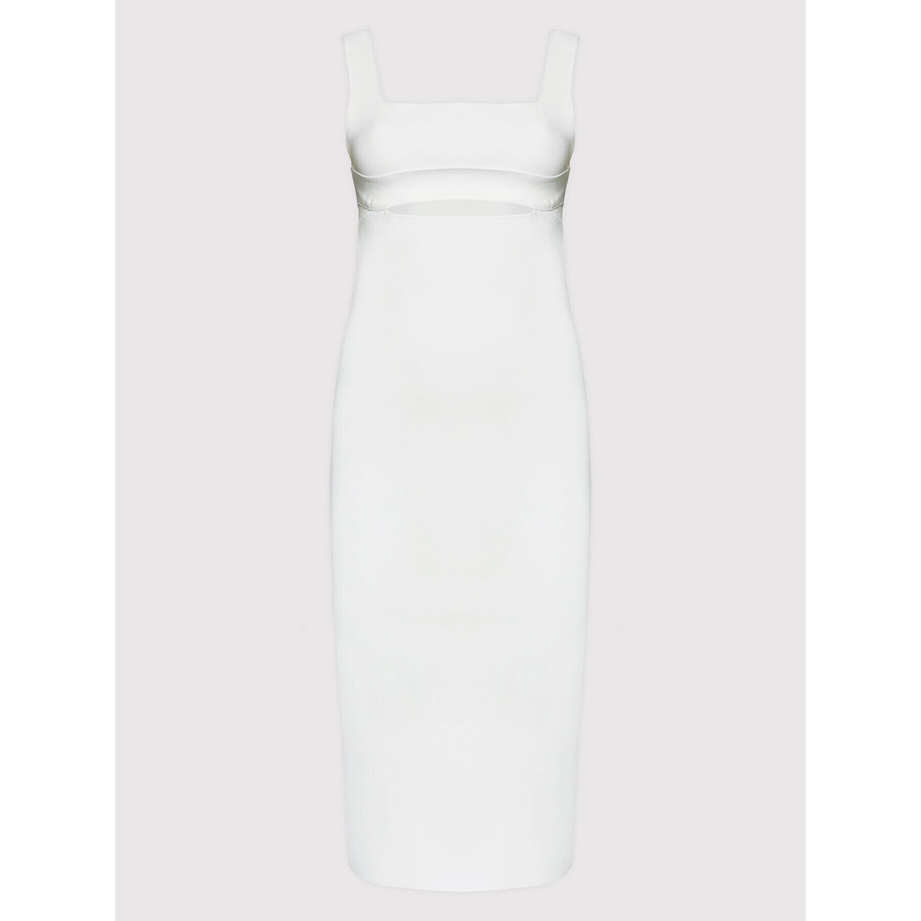 Victoria Victoria Beckham Rochie cocktail Cut Out 1222KDR003590A Alb Slim Fit - Pled.ro