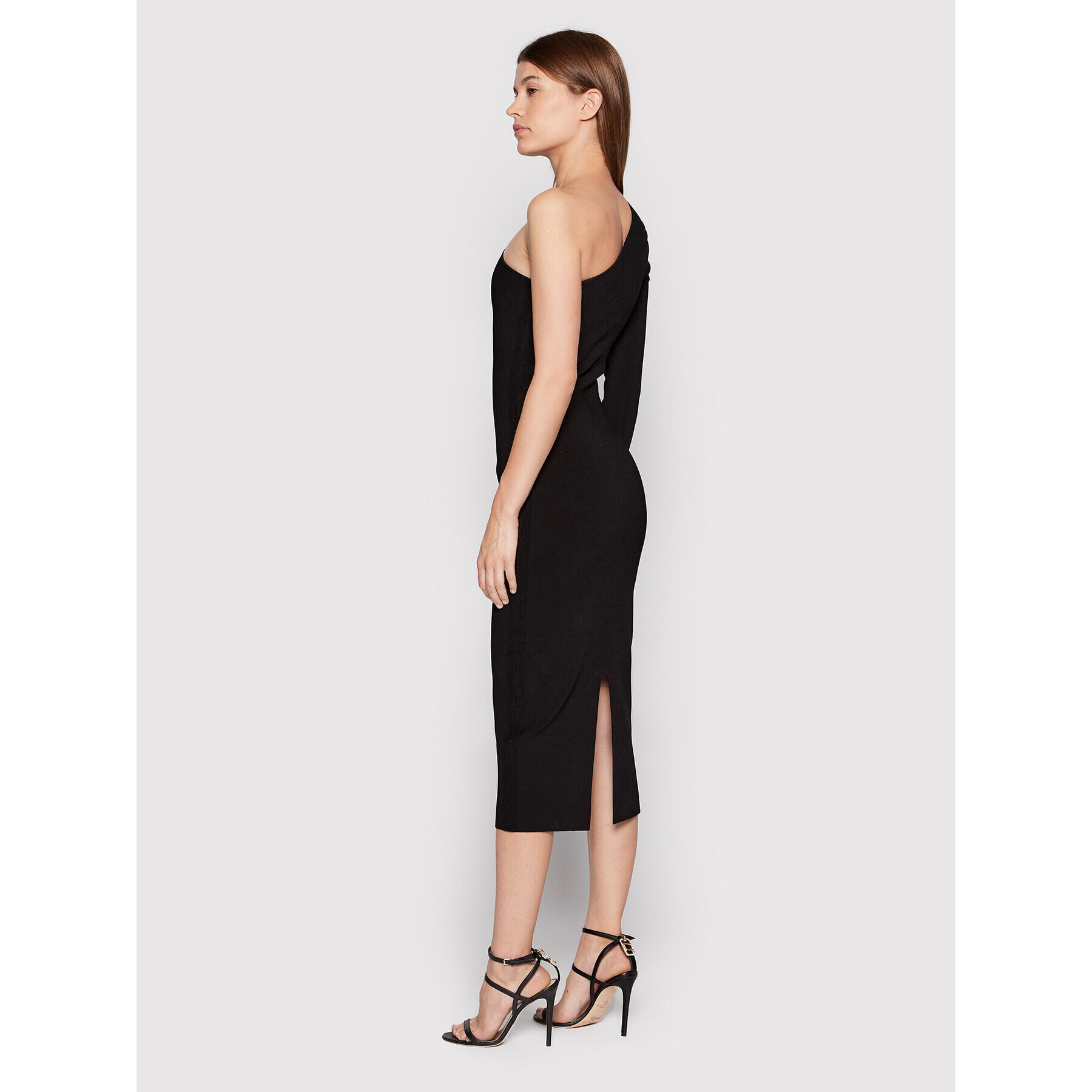 Victoria Victoria Beckham Rochie cocktail One Shoulder 1222KDR003593A Negru Slim Fit - Pled.ro