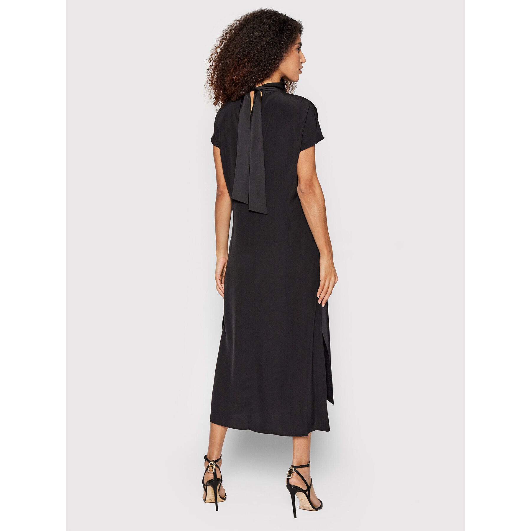 Victoria Victoria Beckham Rochie cocktail Satin Crepe 2320WDR001424A Negru Regular Fit - Pled.ro