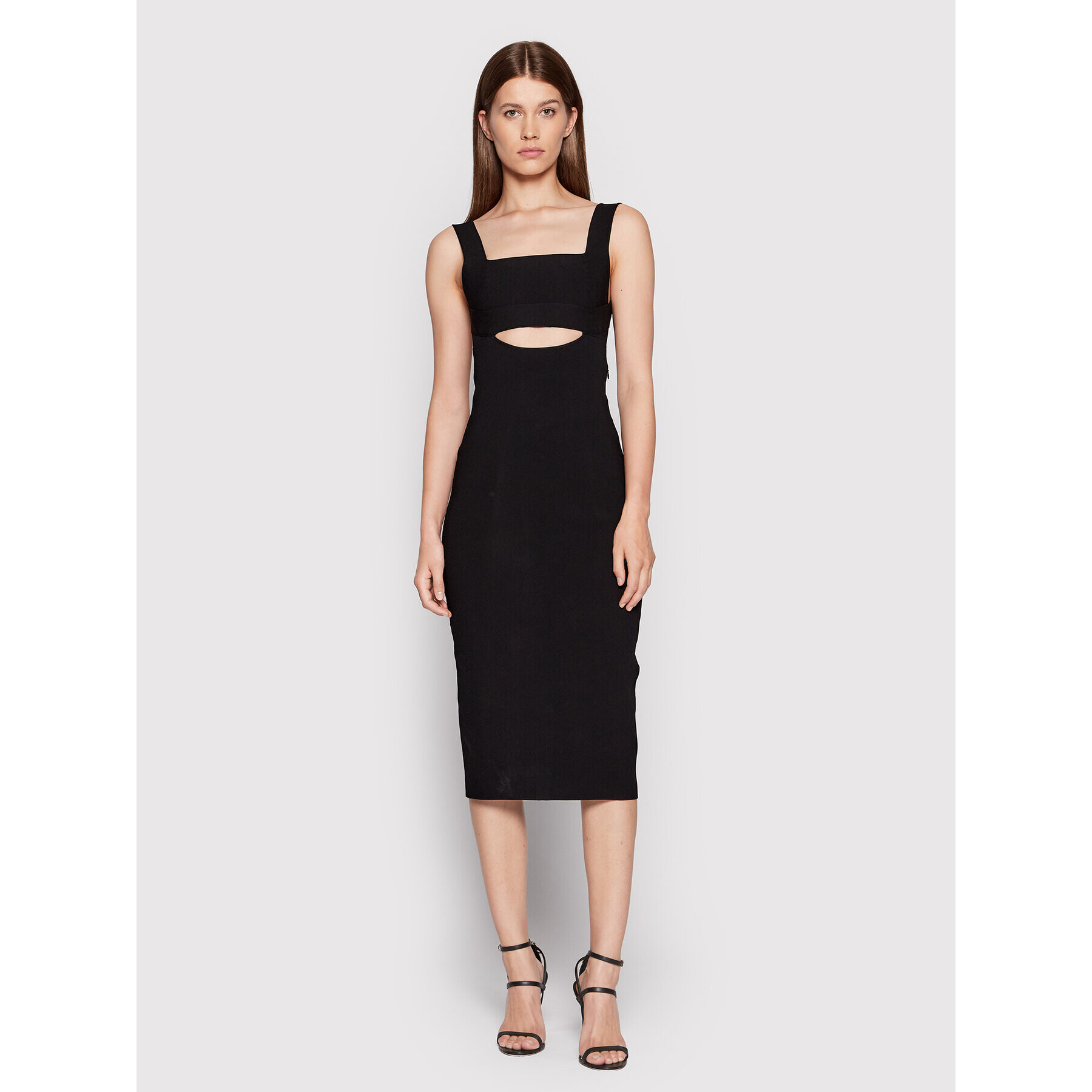 Victoria Victoria Beckham Rochie cocktail Cut Out 1222KDR003590A Negru Slim Fit - Pled.ro