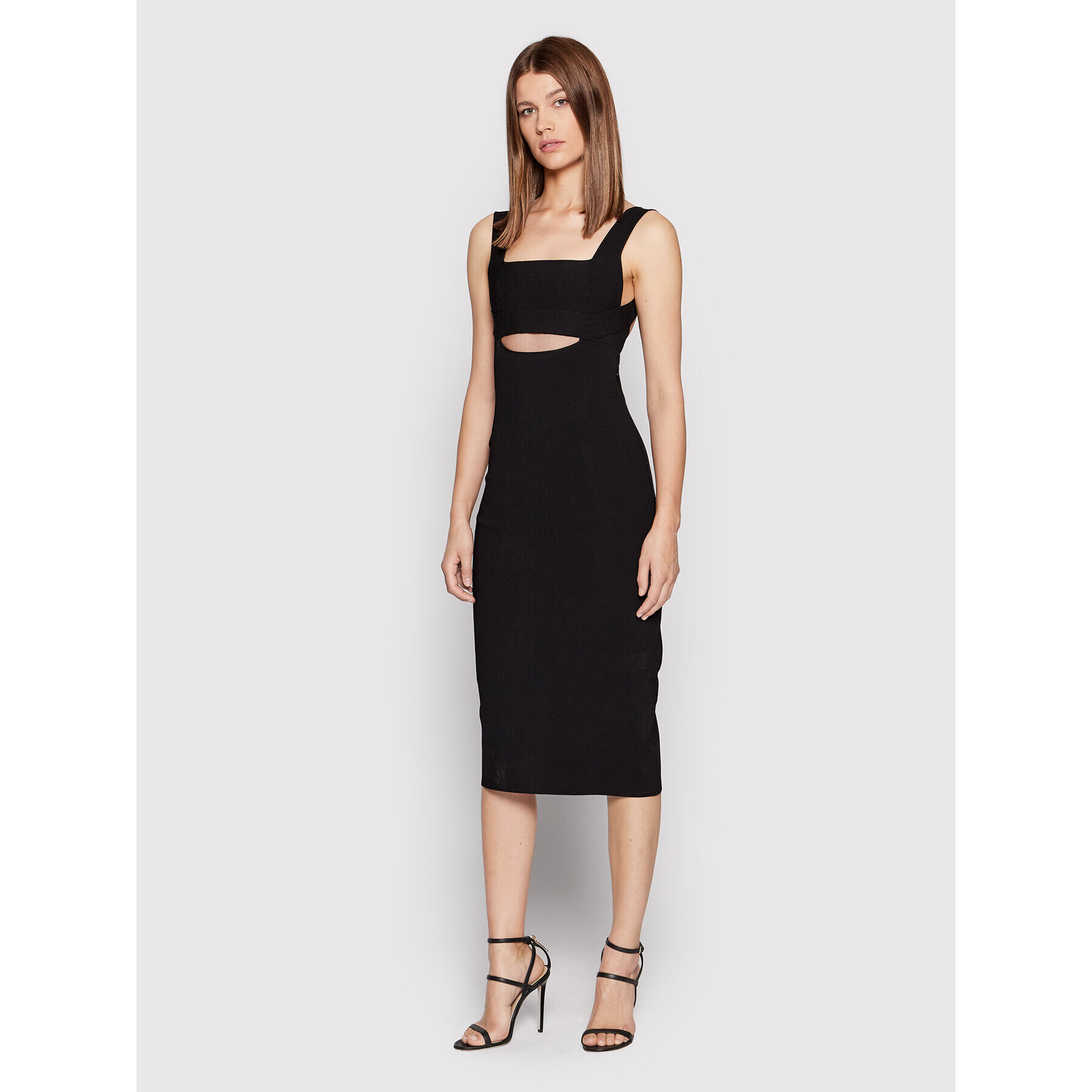 Victoria Victoria Beckham Rochie cocktail Cut Out 1222KDR003590A Negru Slim Fit - Pled.ro