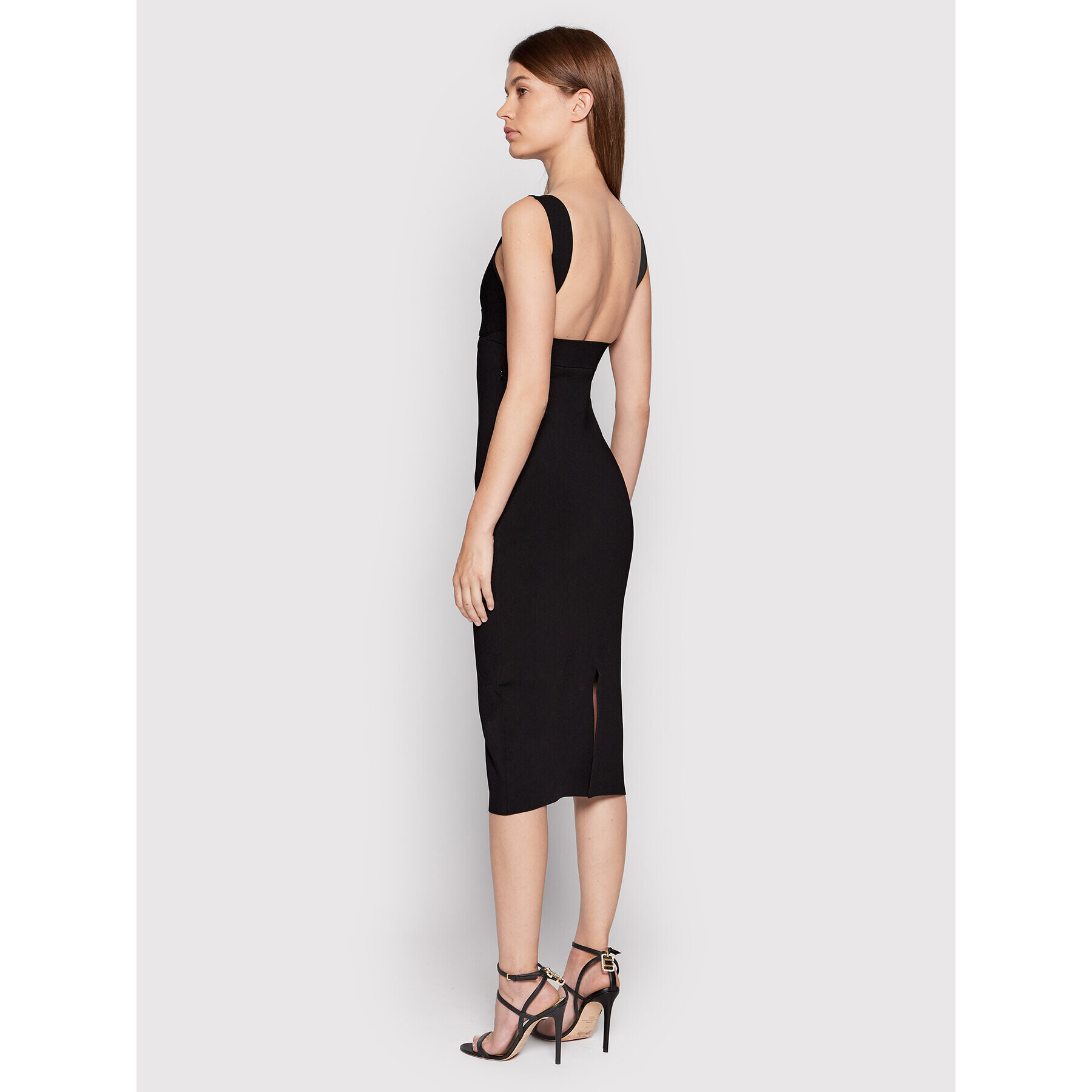 Victoria Victoria Beckham Rochie cocktail Cut Out 1222KDR003590A Negru Slim Fit - Pled.ro