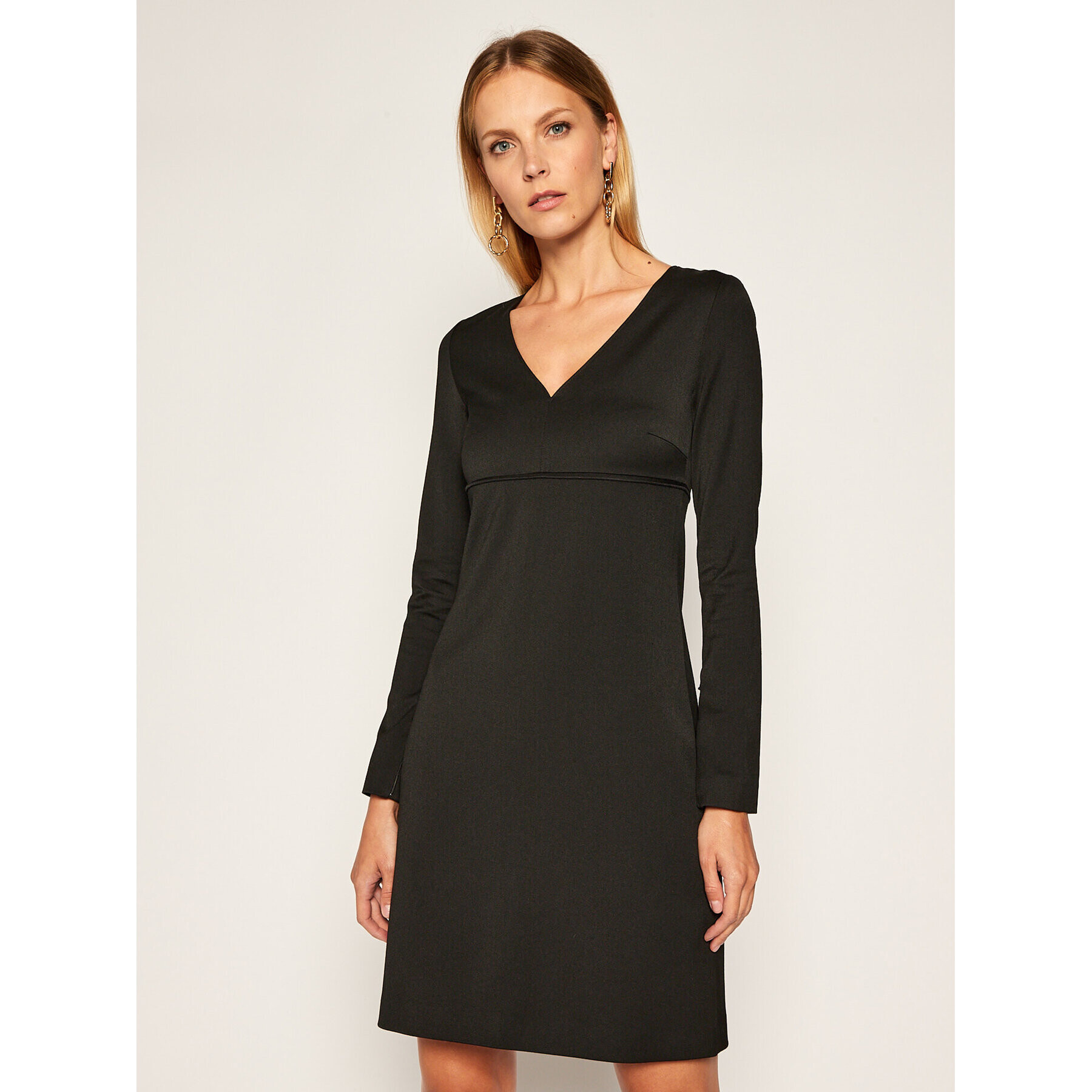 Victoria Victoria Beckham Rochie de zi Lightweight Stretch 2420WDR001861A Negru Regular Fit - Pled.ro