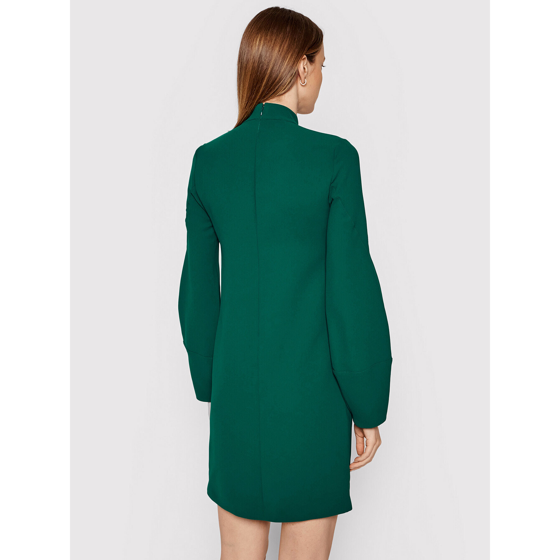 Victoria Victoria Beckham Rochie de zi Soft Crepe 2321WDR002845A Verde Regular Fit - Pled.ro