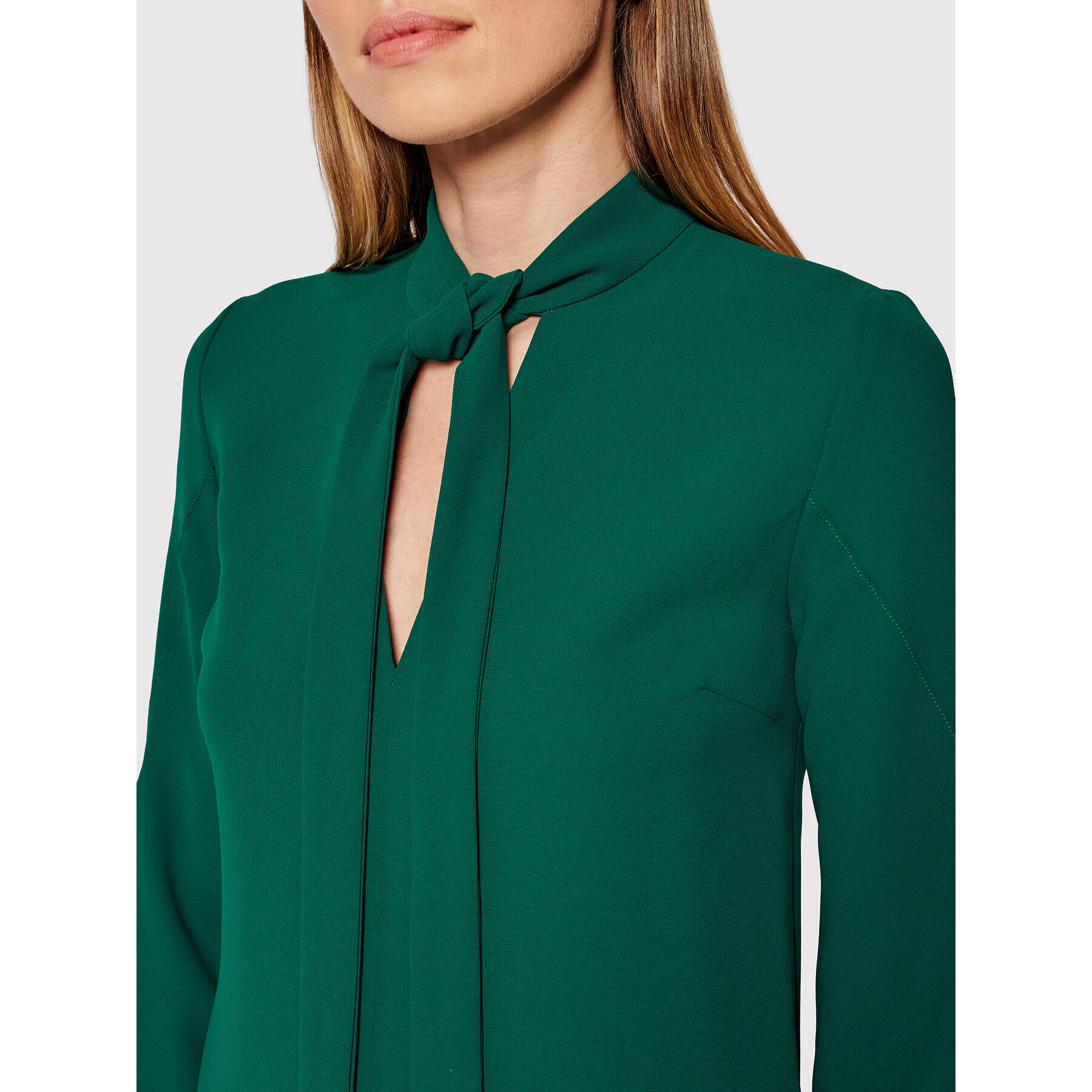 Victoria Victoria Beckham Rochie de zi Soft Crepe 2321WDR002845A Verde Regular Fit - Pled.ro