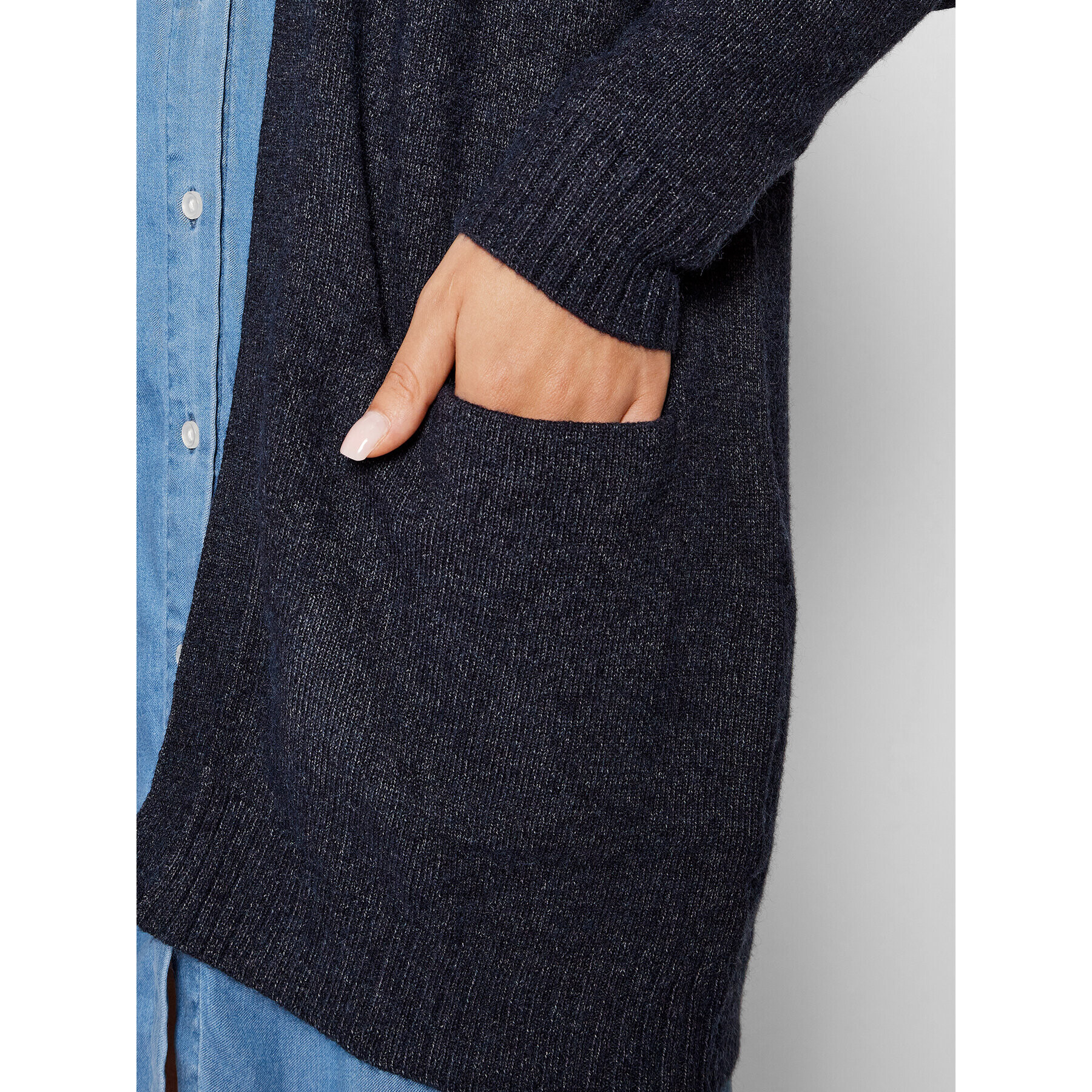 Vila Cardigan Ril 14044041 Bleumarin Regular Fit - Pled.ro