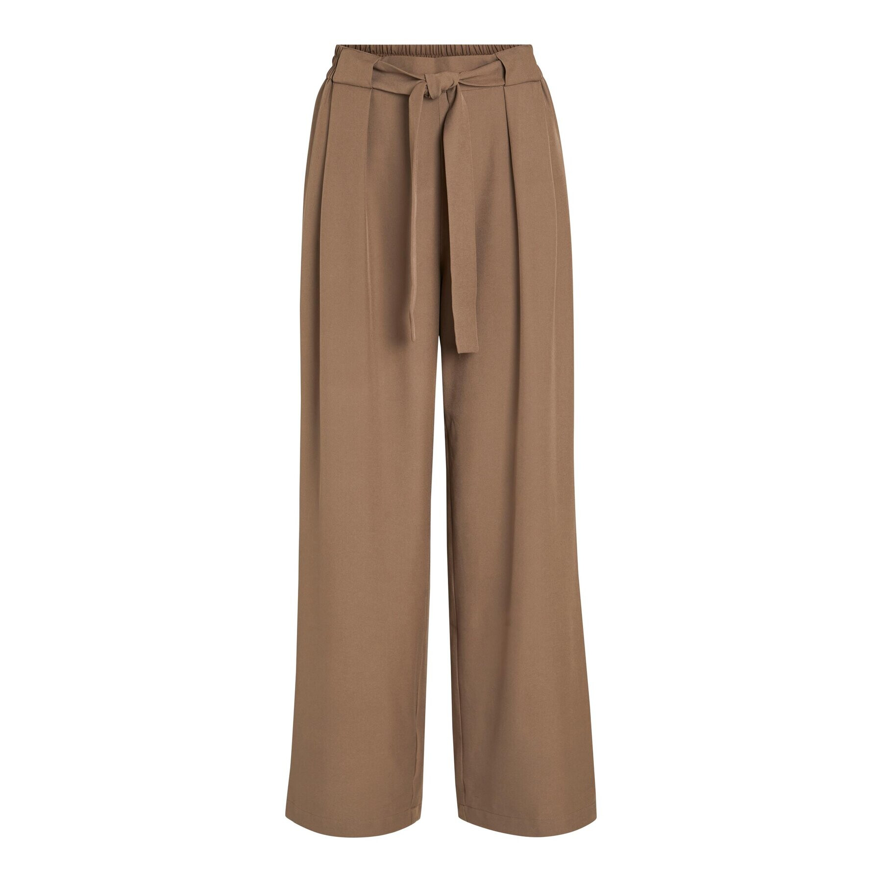 Vila Pantaloni din material Scarly 14082647 Maro Relaxed Fit - Pled.ro