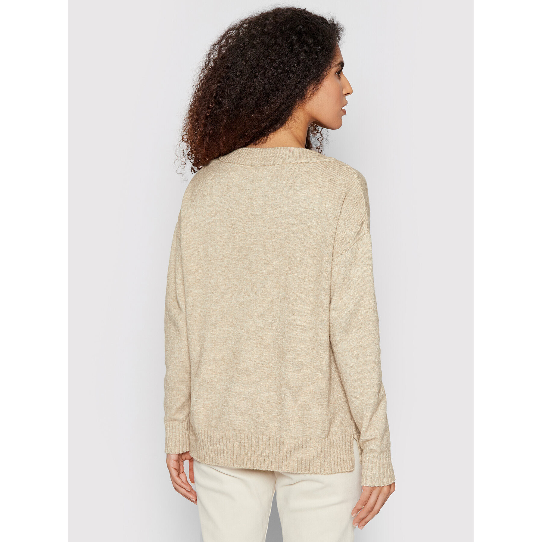 Vila Pulover Ril 14061614 Bej Oversize - Pled.ro