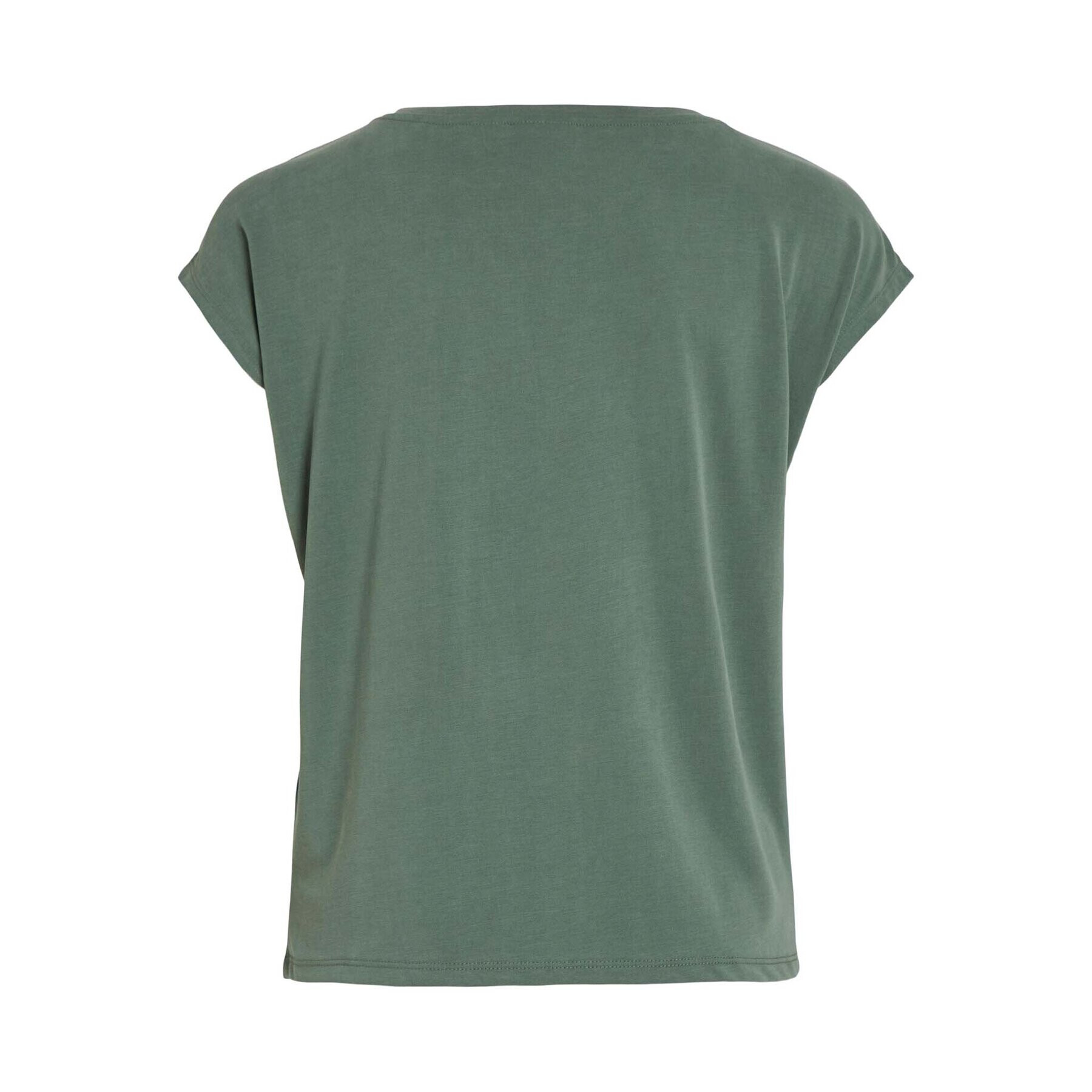 Vila Tricou Modala 14074847 Verde Relaxed Fit - Pled.ro