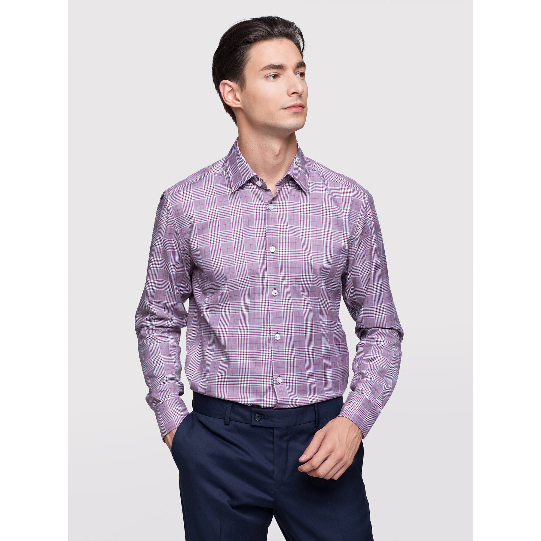 Vistula Cămașă Milans XA0755 Vișiniu Slim Fit - Pled.ro