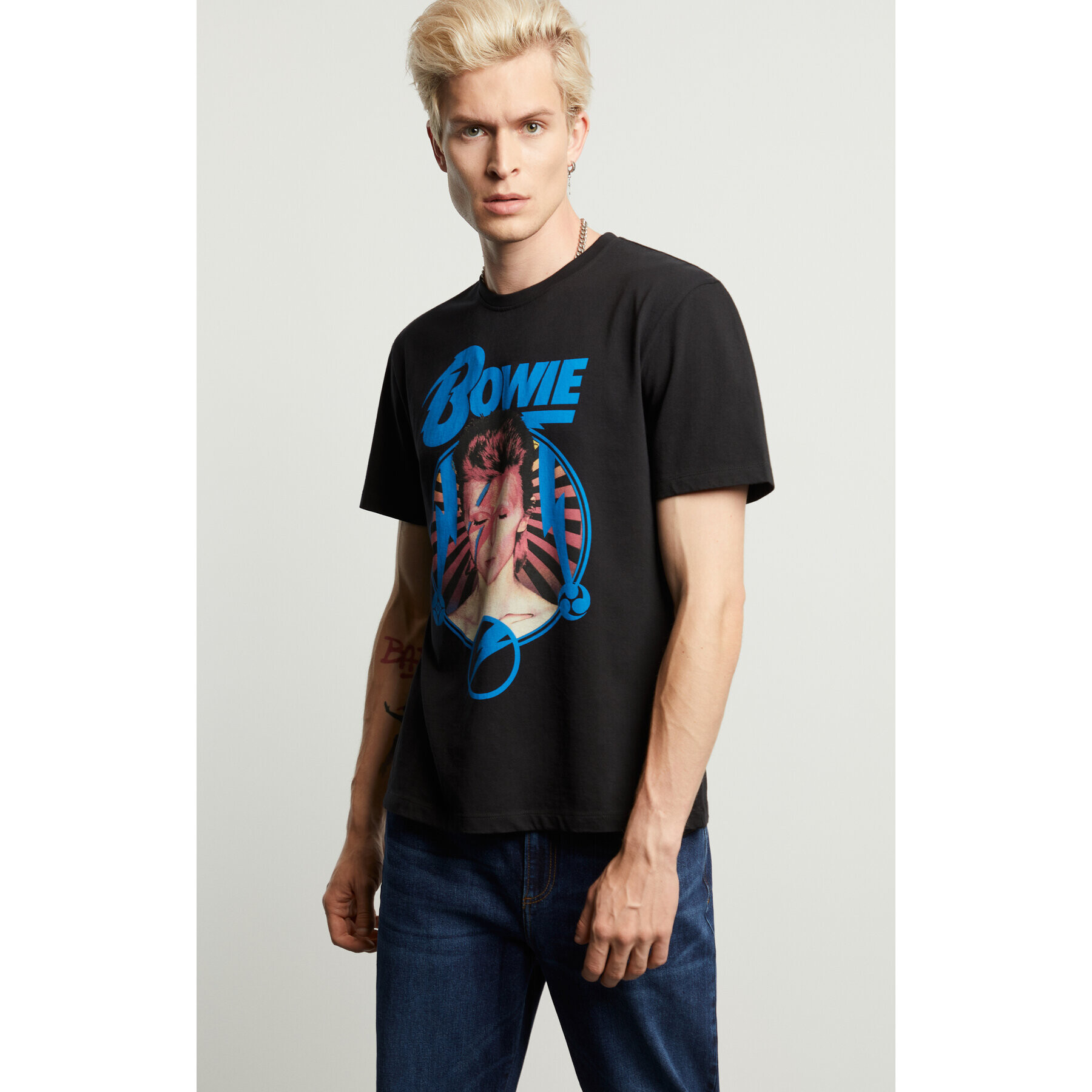 Vistula Tricou David Bowie 2 XA1336 Negru Regular Fit - Pled.ro