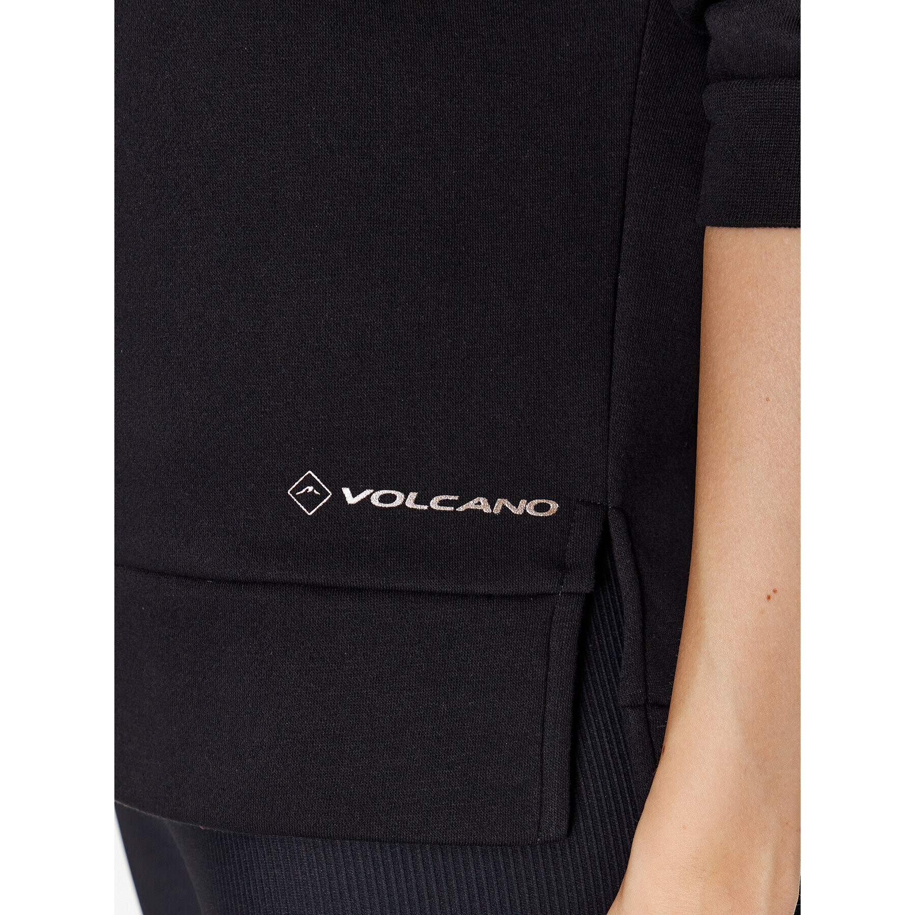 Volcano Bluză B-Vena L01060-W24 Negru Regular Fit - Pled.ro