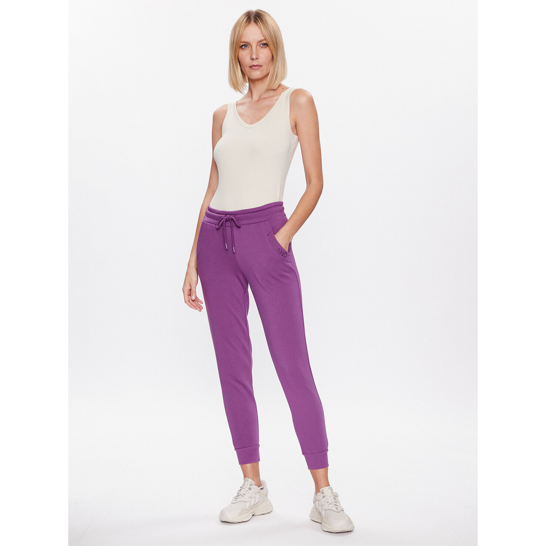 Volcano Pantaloni trening N-Alis L28169-S23 Violet Regular Fit - Pled.ro