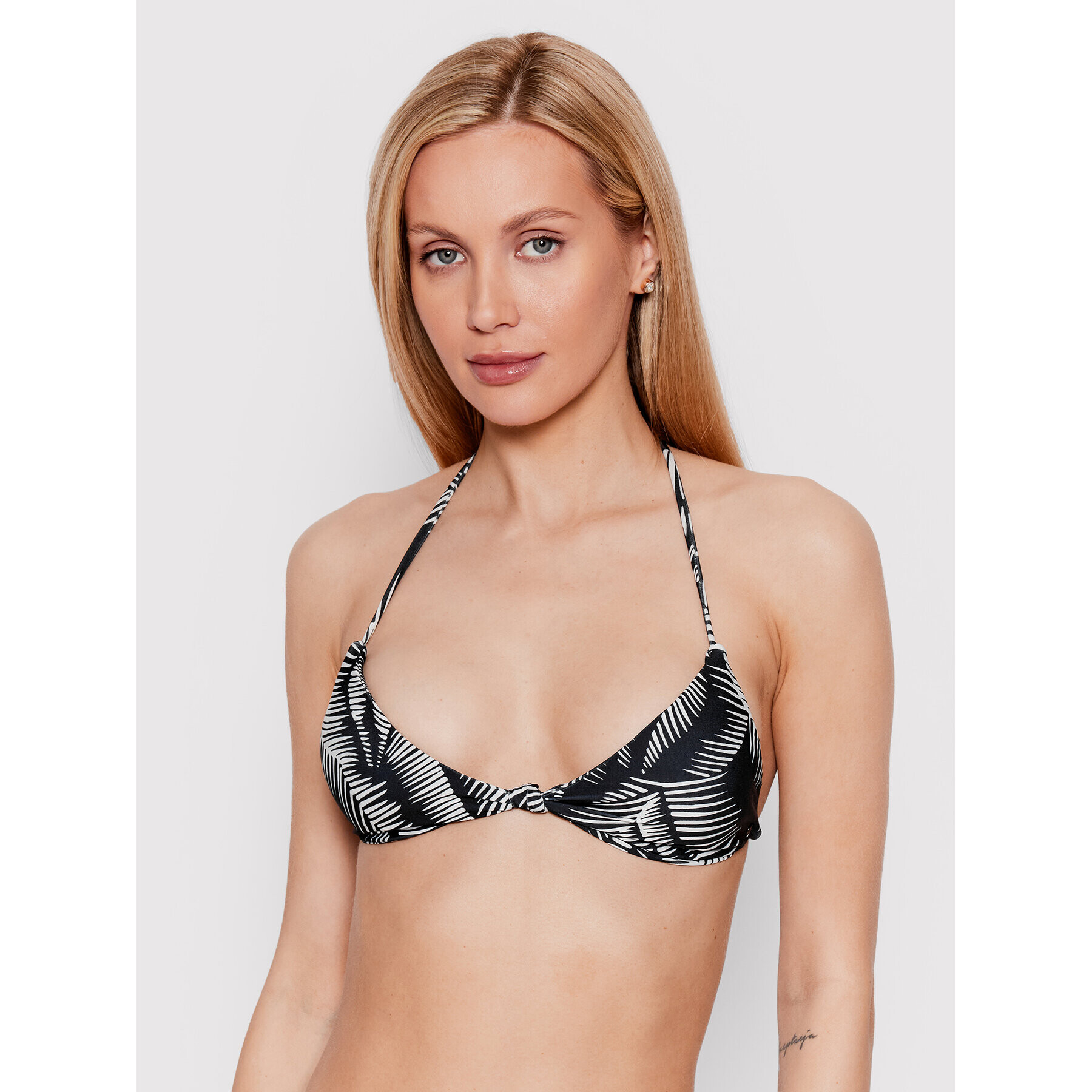 Volcom Bikini partea de sus Stay Or Leaf O1412203 Negru - Pled.ro