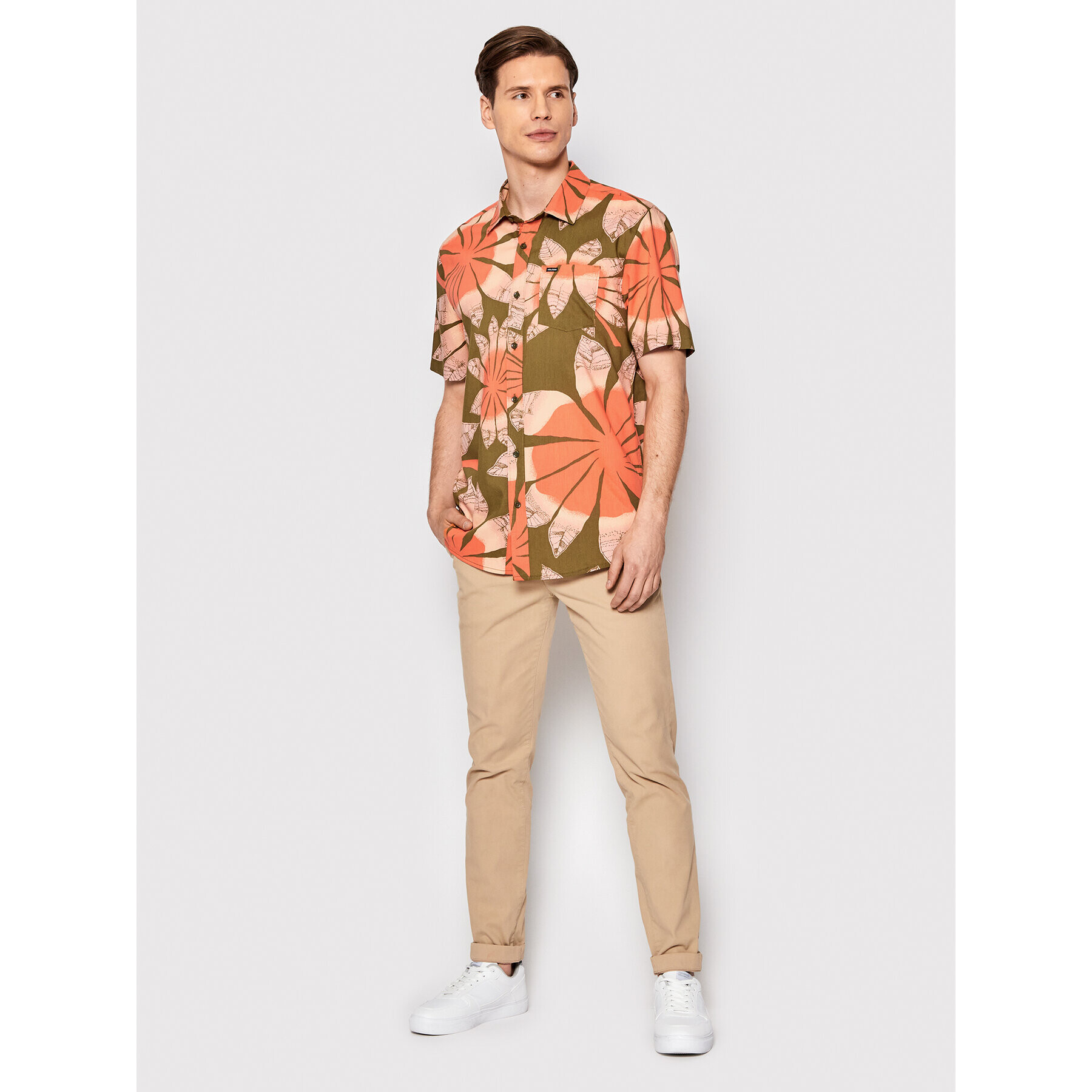 Volcom Cămașă Bloomin A0412204 Colorat Classic Fit - Pled.ro