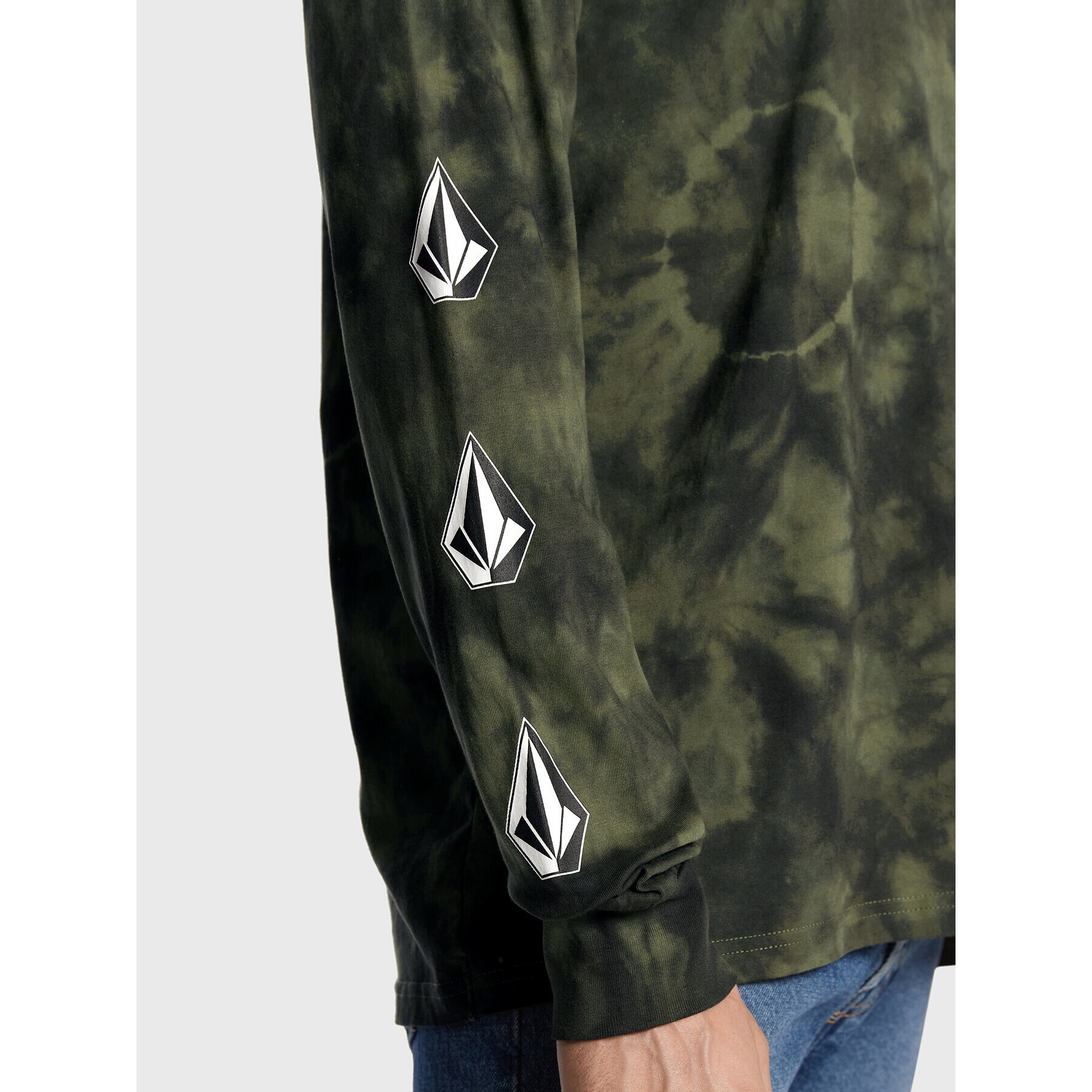 Volcom Longsleeve Iconic Stone Dye A3632201 Verde Modern Fit - Pled.ro