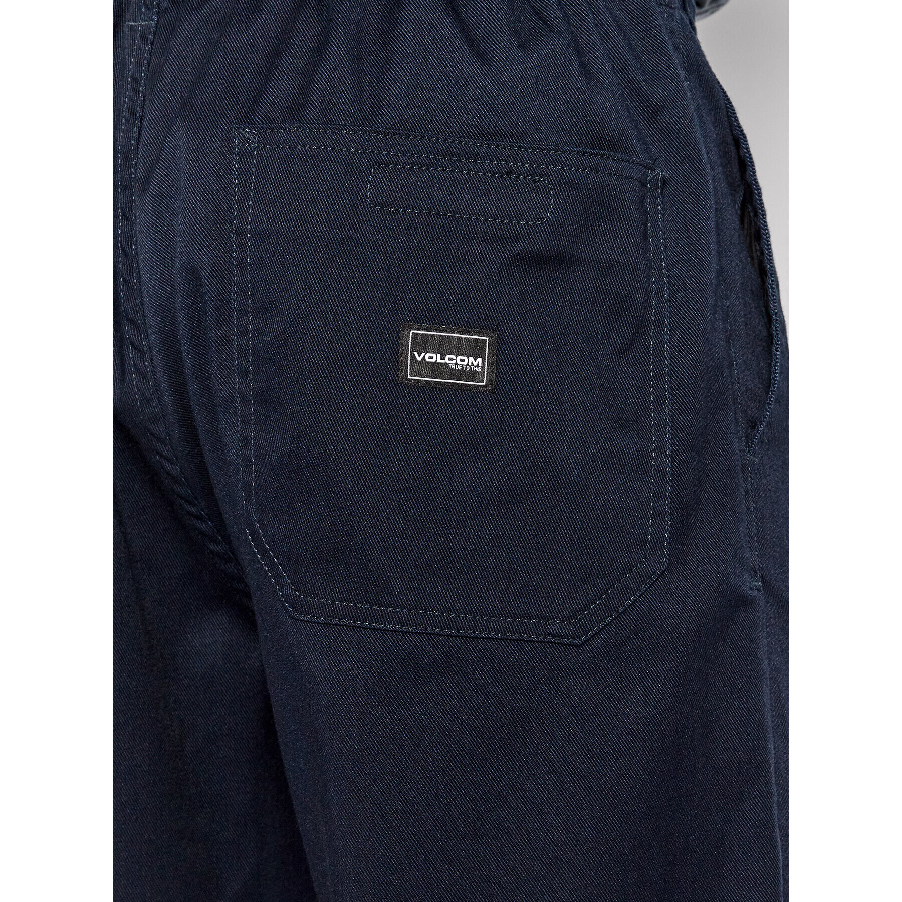 Volcom Pantaloni din material Outer Spaced Solid A1242004 Bleumarin Loose Fit - Pled.ro