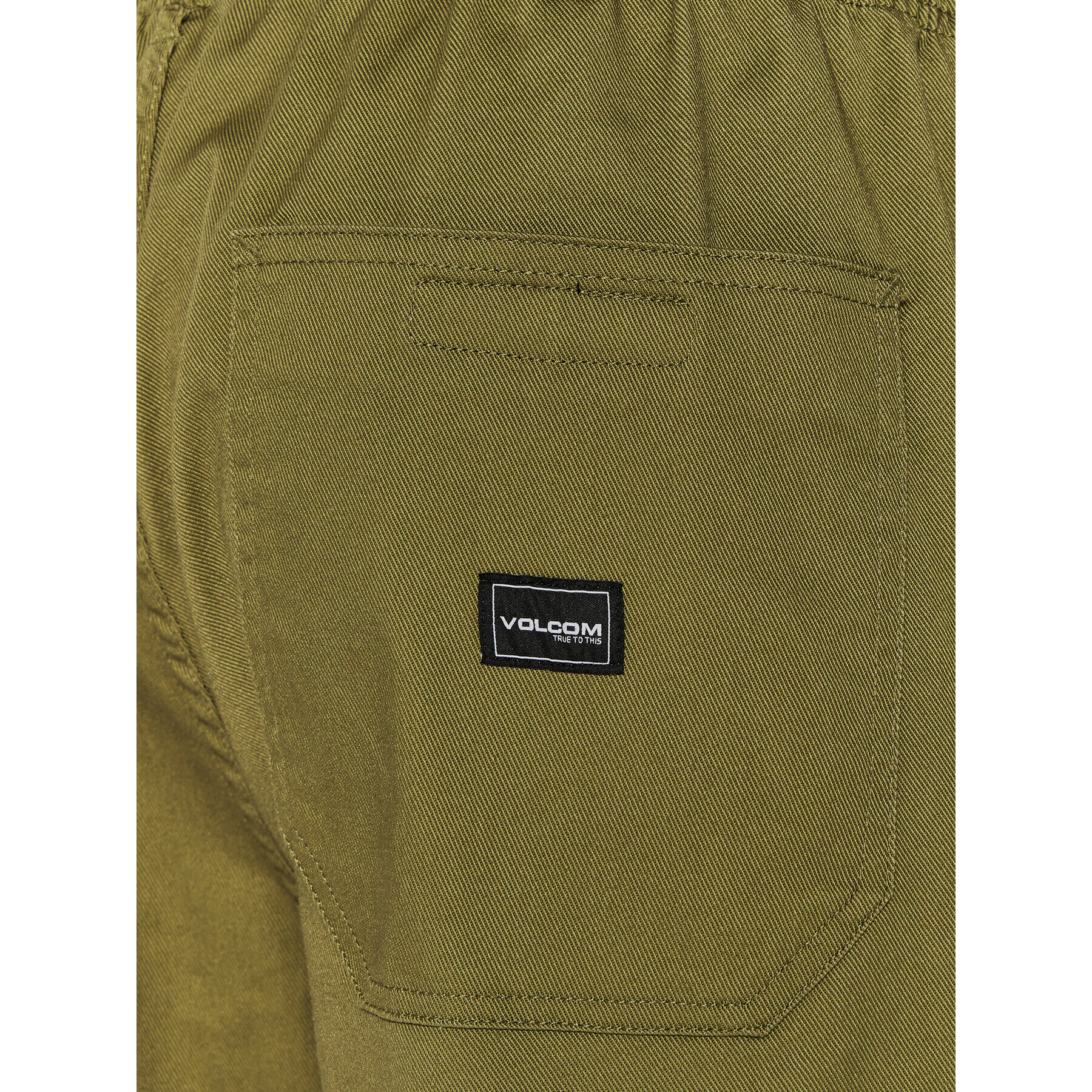 Volcom Pantaloni din material Outer Spaced Solid A1242004 Verde Loose Fit - Pled.ro