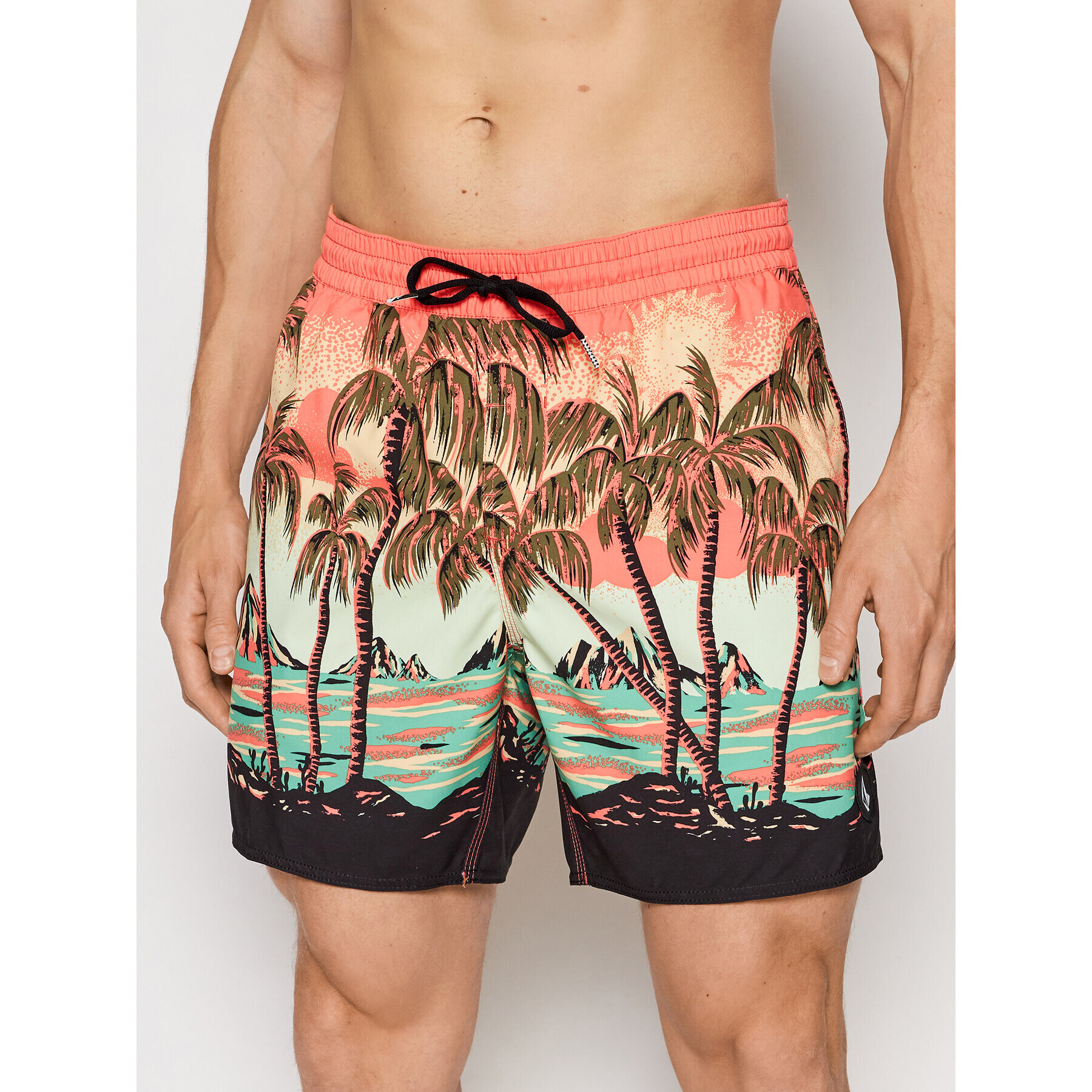 Volcom Pantaloni scurți pentru înot Novelty Trunk 17'' A2512201 Colorat Regular Fit - Pled.ro