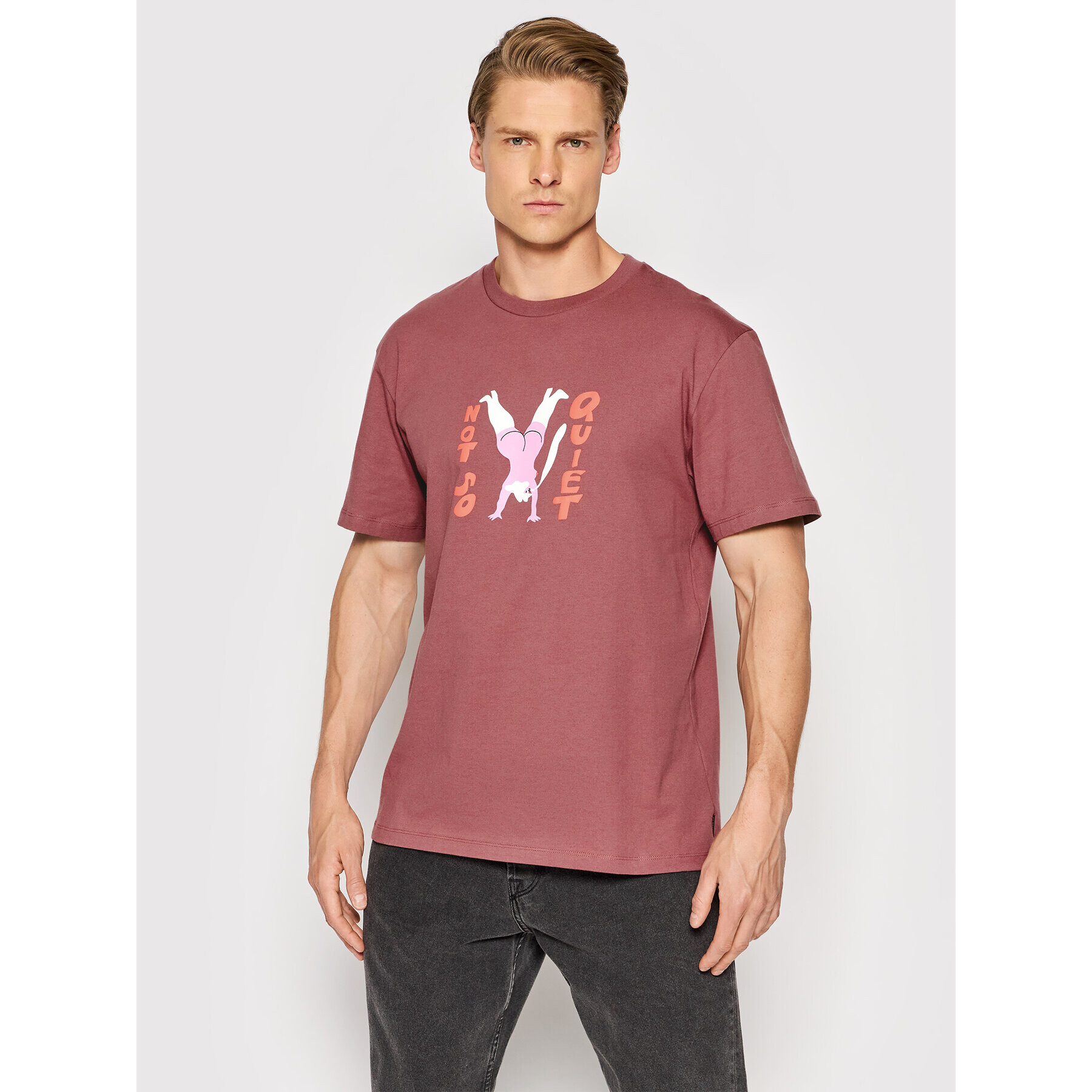 Volcom Tricou Egle Zvirblyte A5212208 Vișiniu Regular Fit - Pled.ro