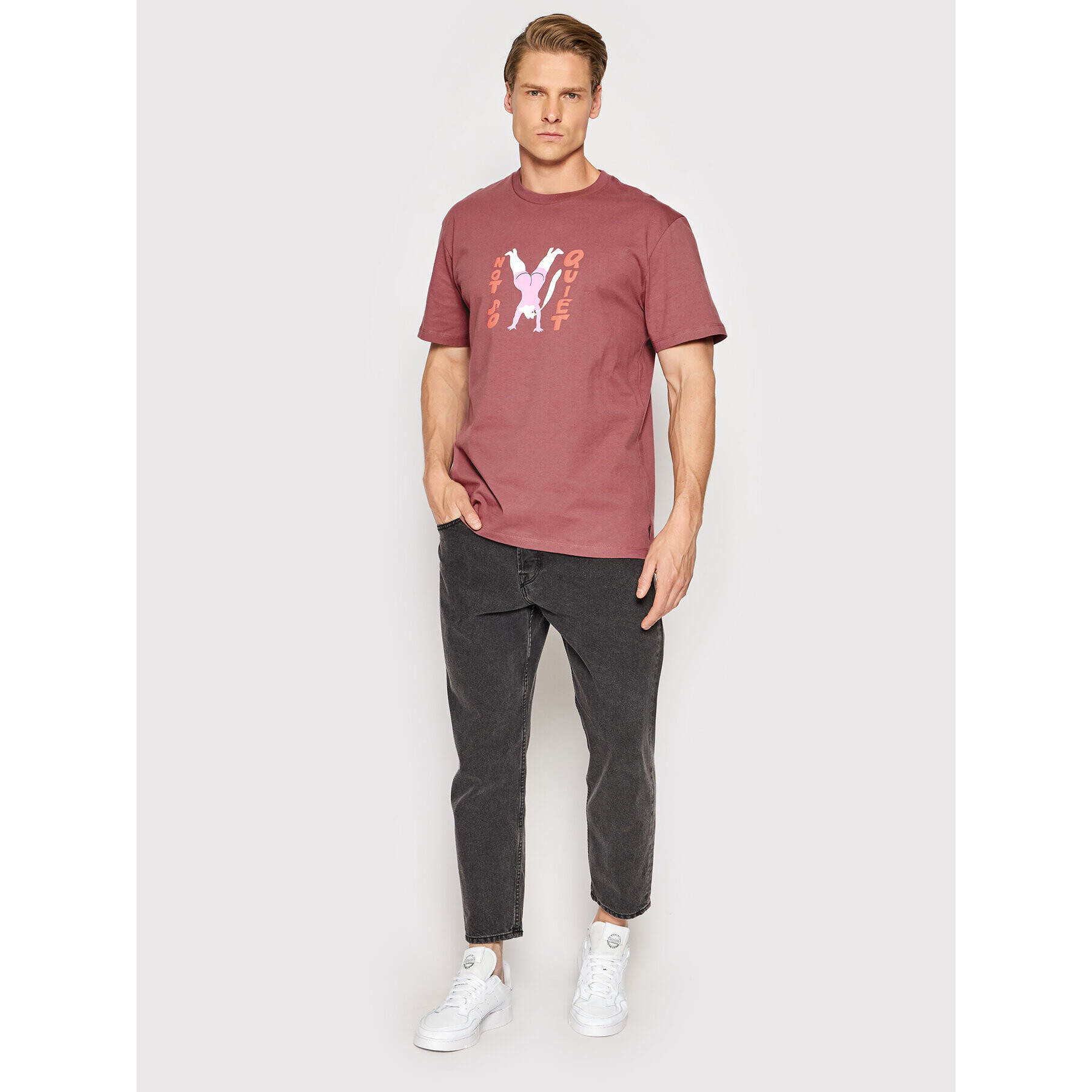 Volcom Tricou Egle Zvirblyte A5212208 Vișiniu Regular Fit - Pled.ro