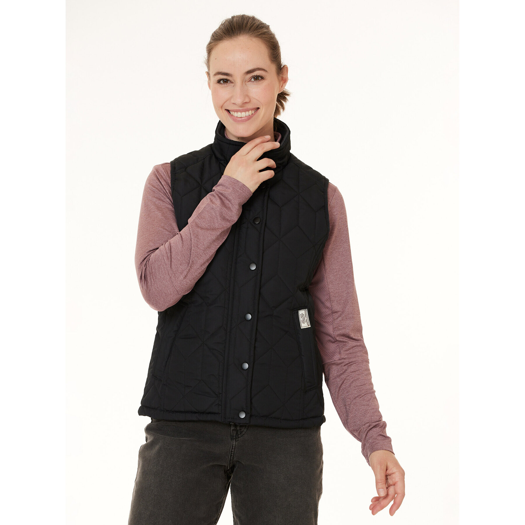 Weather Report Vestă Peggy WR213545 Negru Regular Fit - Pled.ro